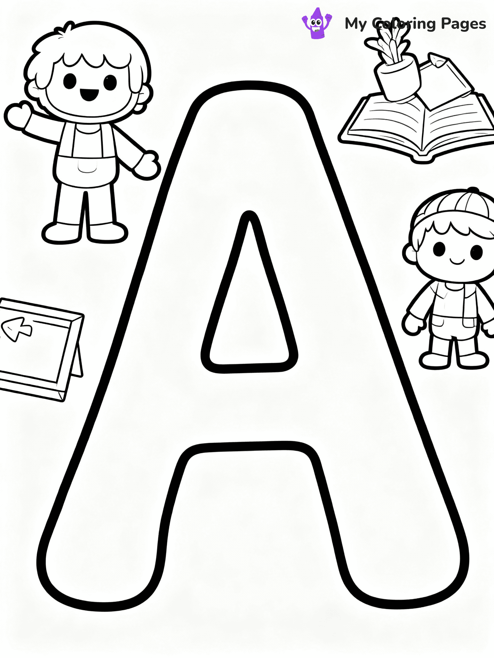 Alphabet Lore Coloring Pages - 19