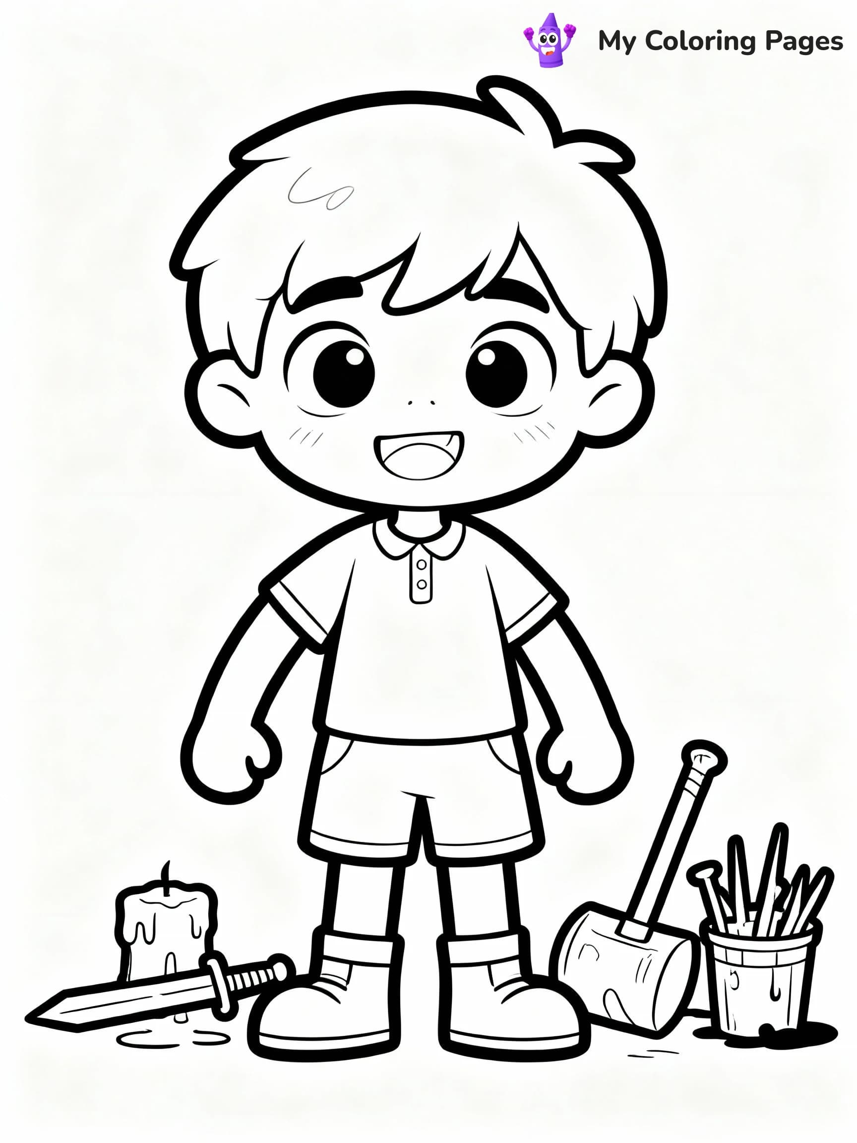 Alphabet Lore Coloring Pages - 13
