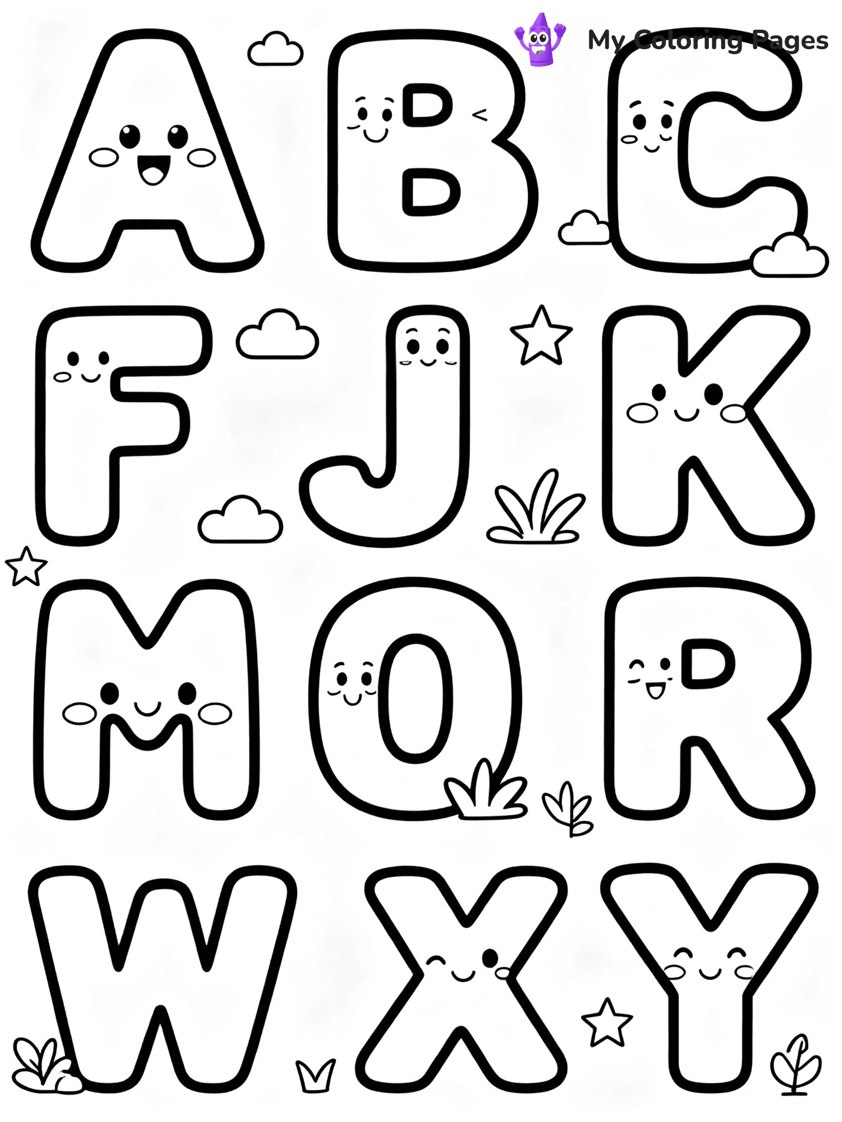 Alphabet Lore Coloring Pages - 3