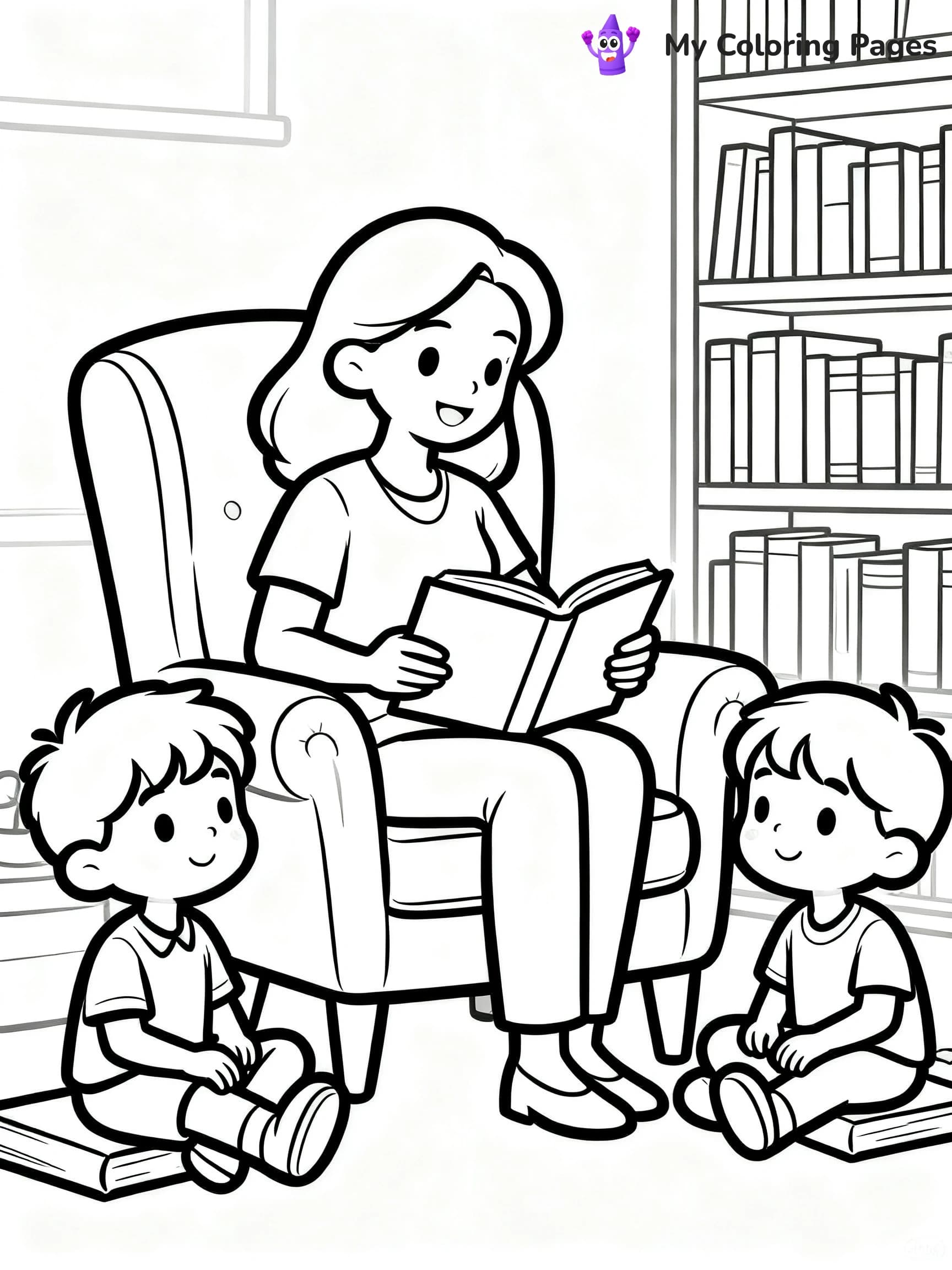 Best Mom Coloring Pages - 9