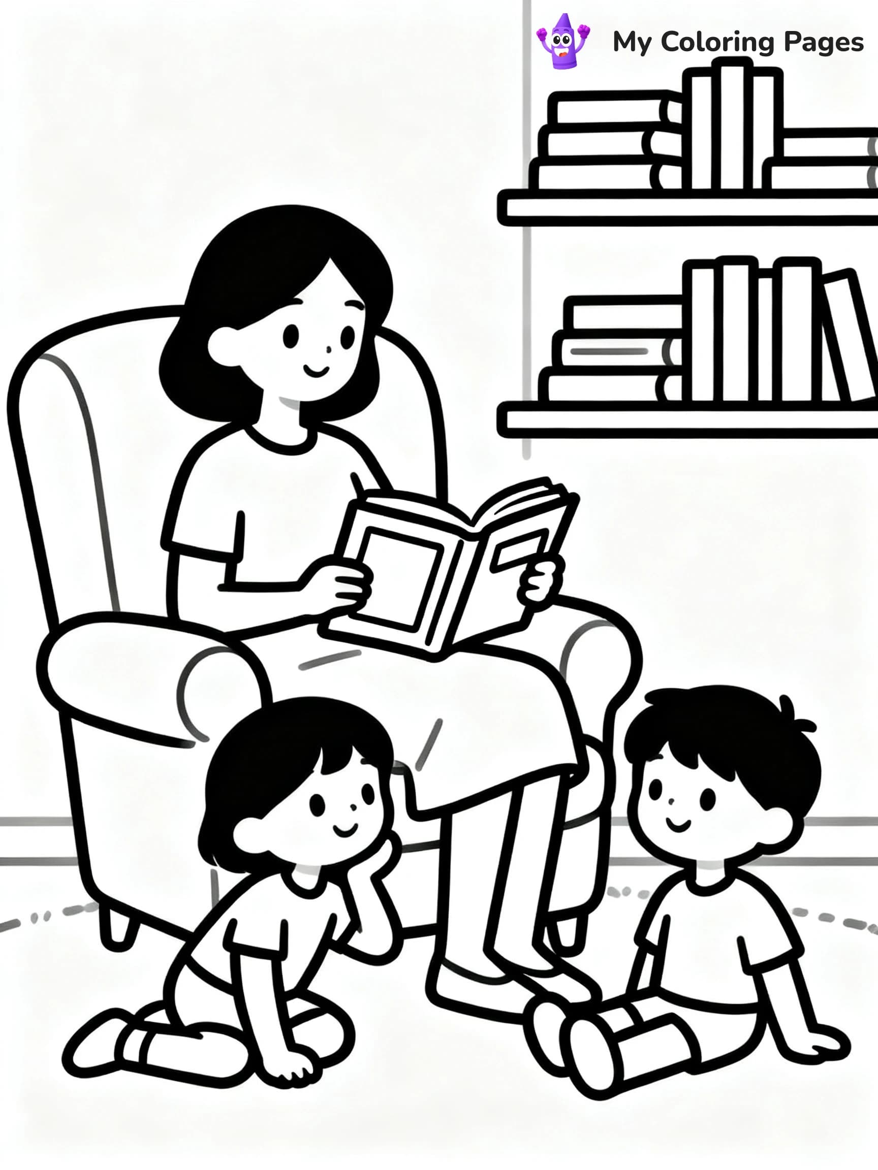 Best Mom Coloring Pages - 8