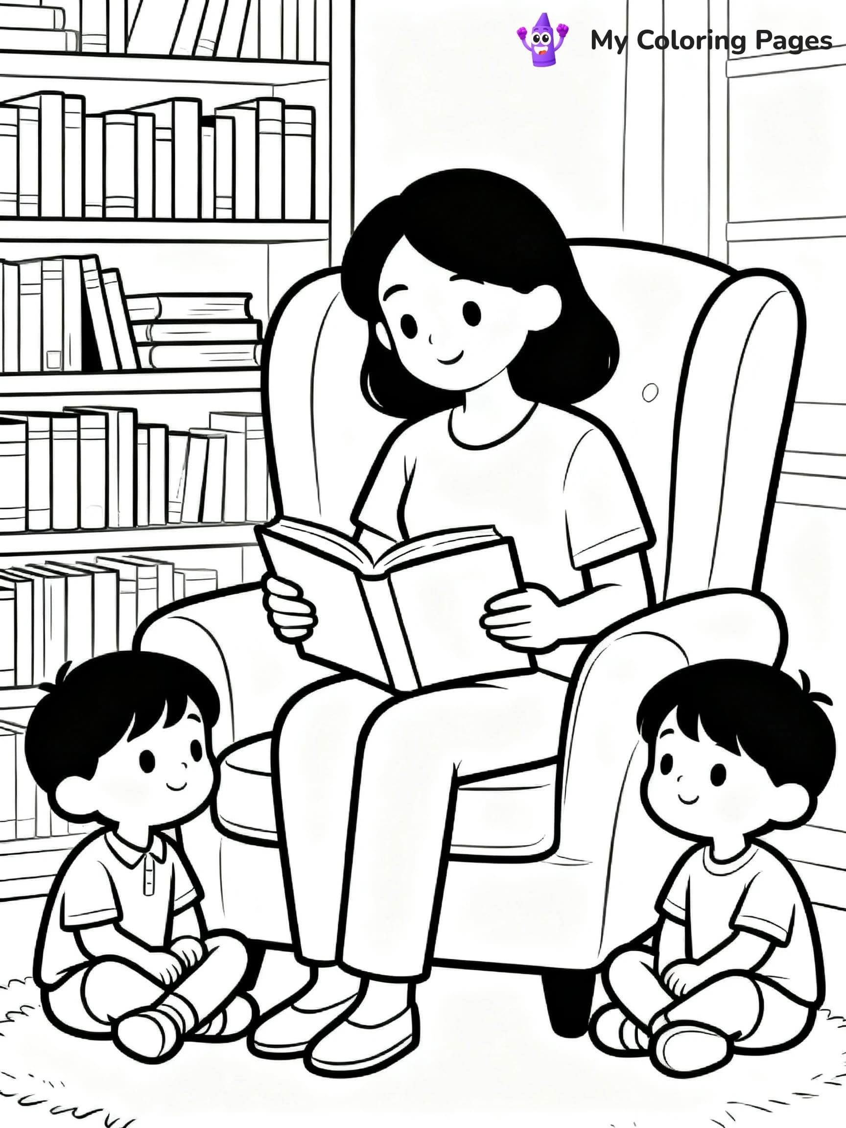 Best Mom Coloring Pages - 7