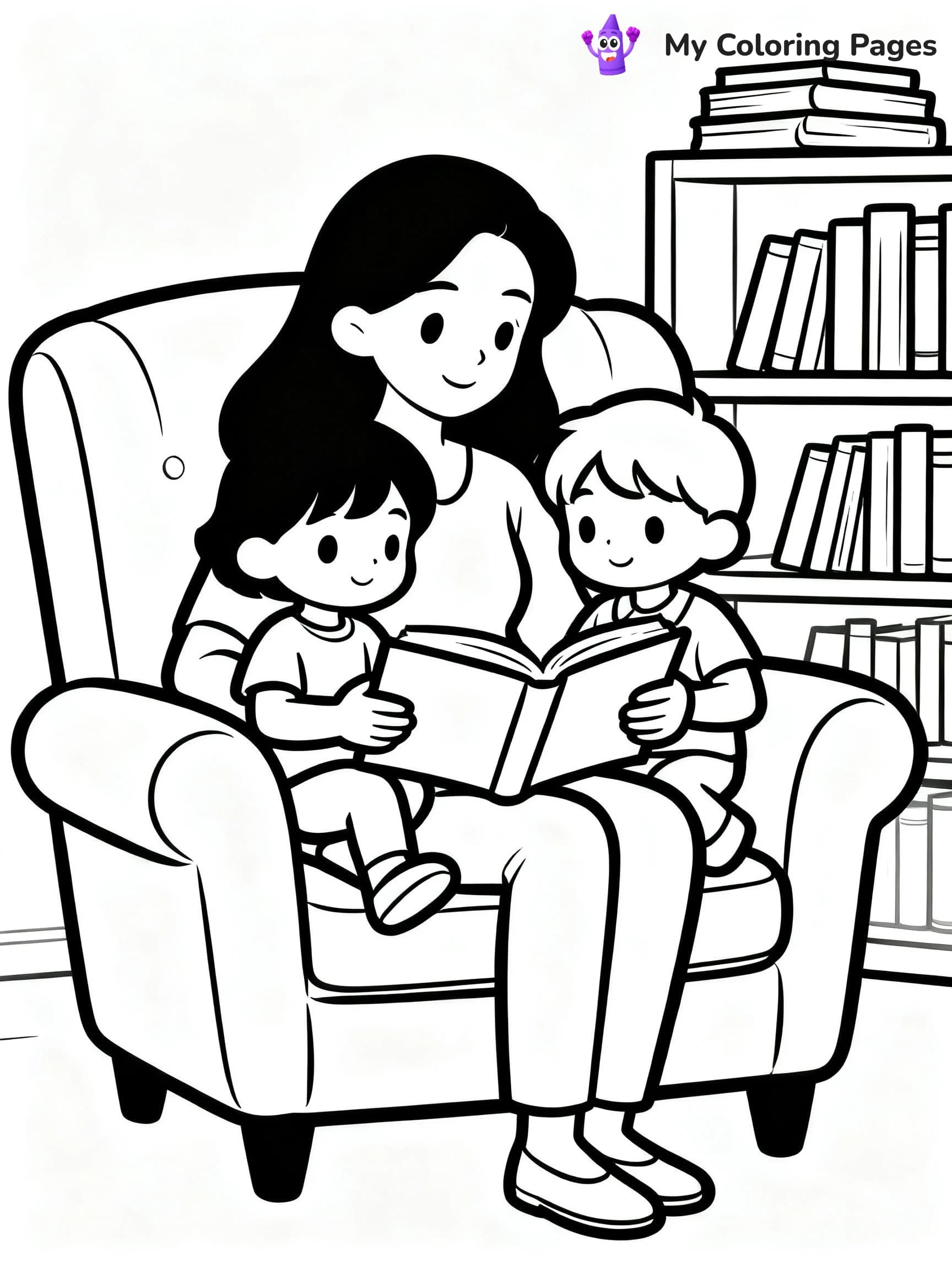 Best Mom Coloring Pages - 6