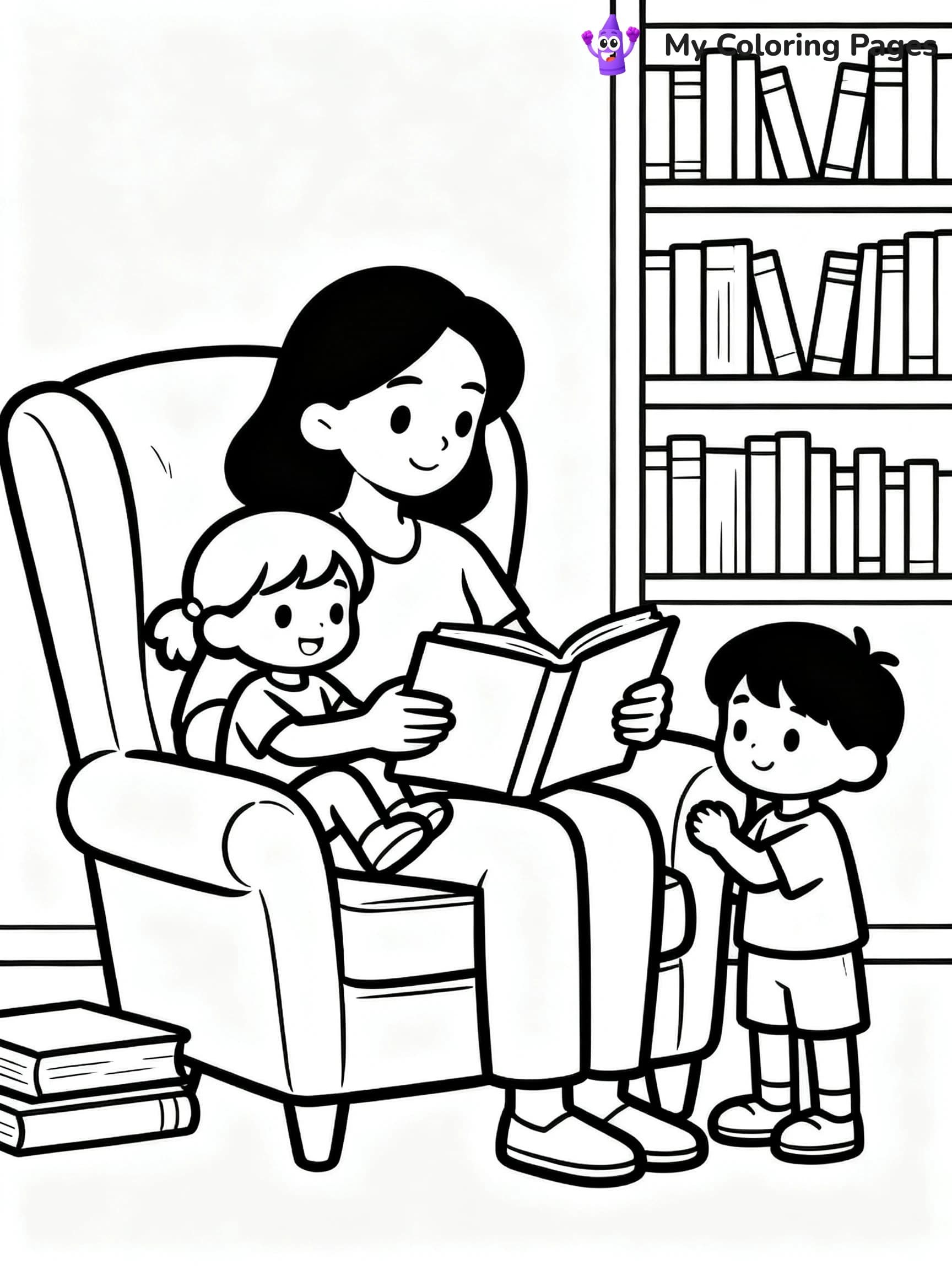 Best Mom Coloring Pages - 5