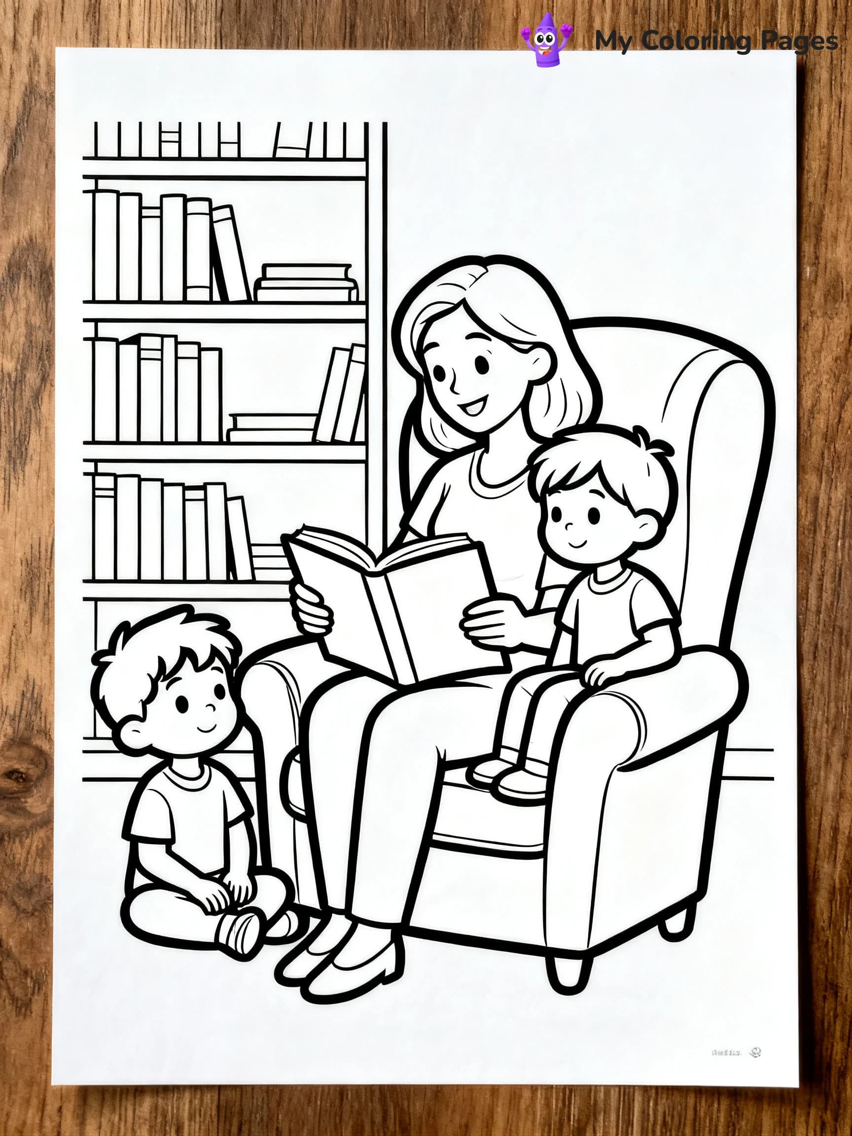 Best Mom Coloring Pages - 4
