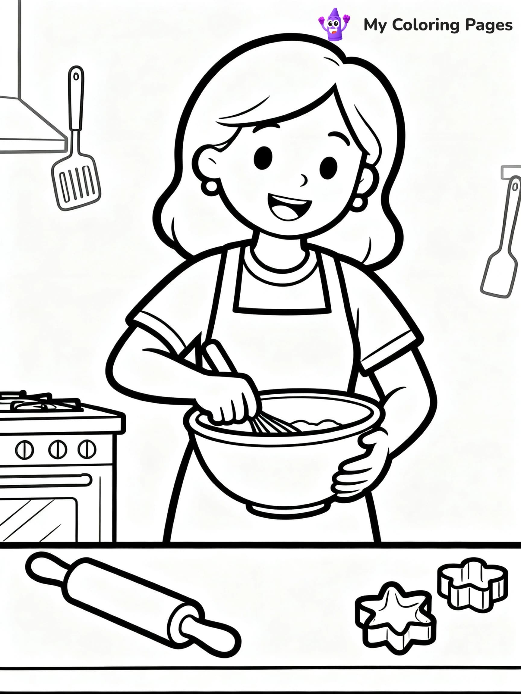 Best Mom Coloring Pages - 1