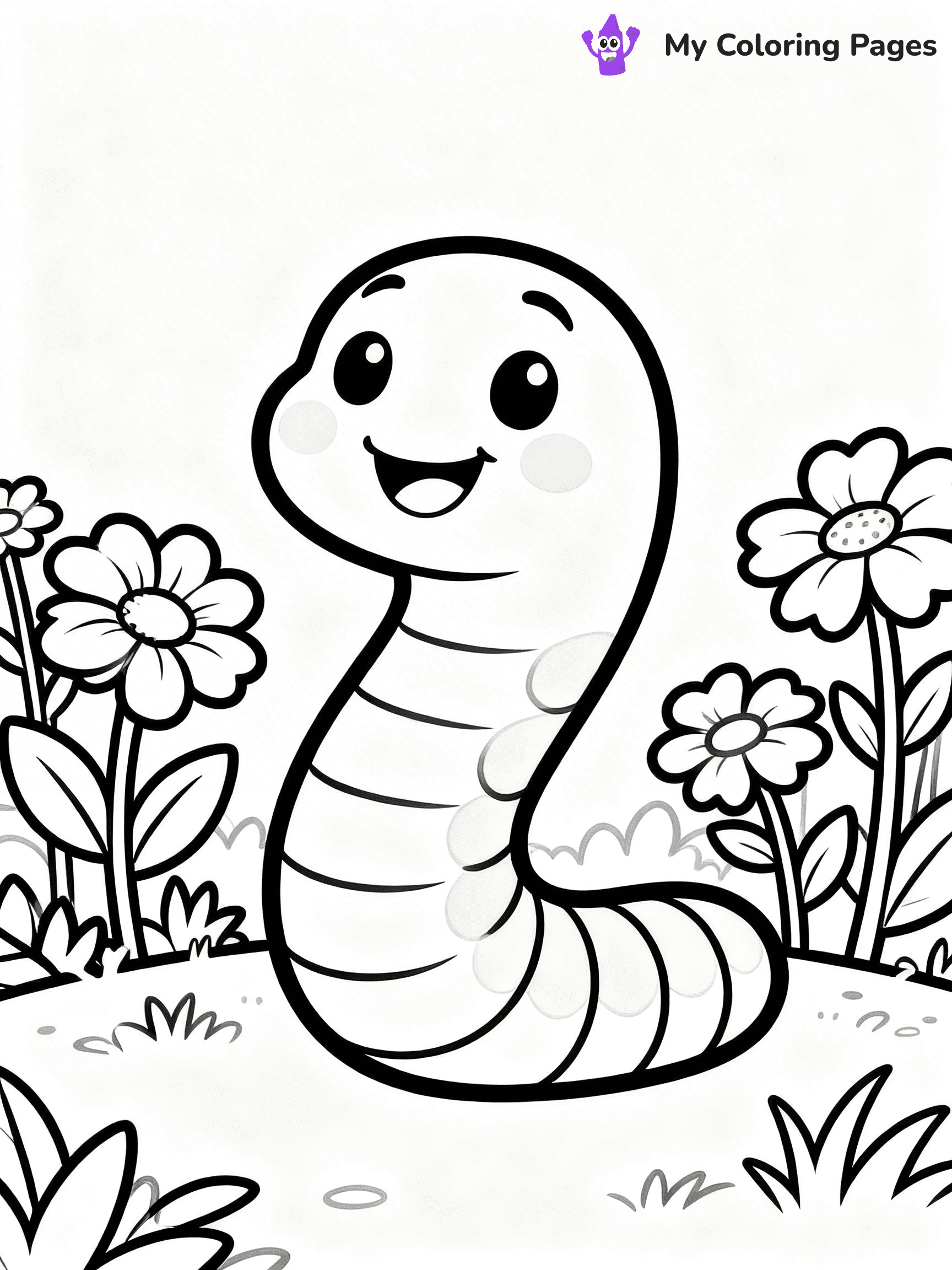 Worm Coloring Pages - 32