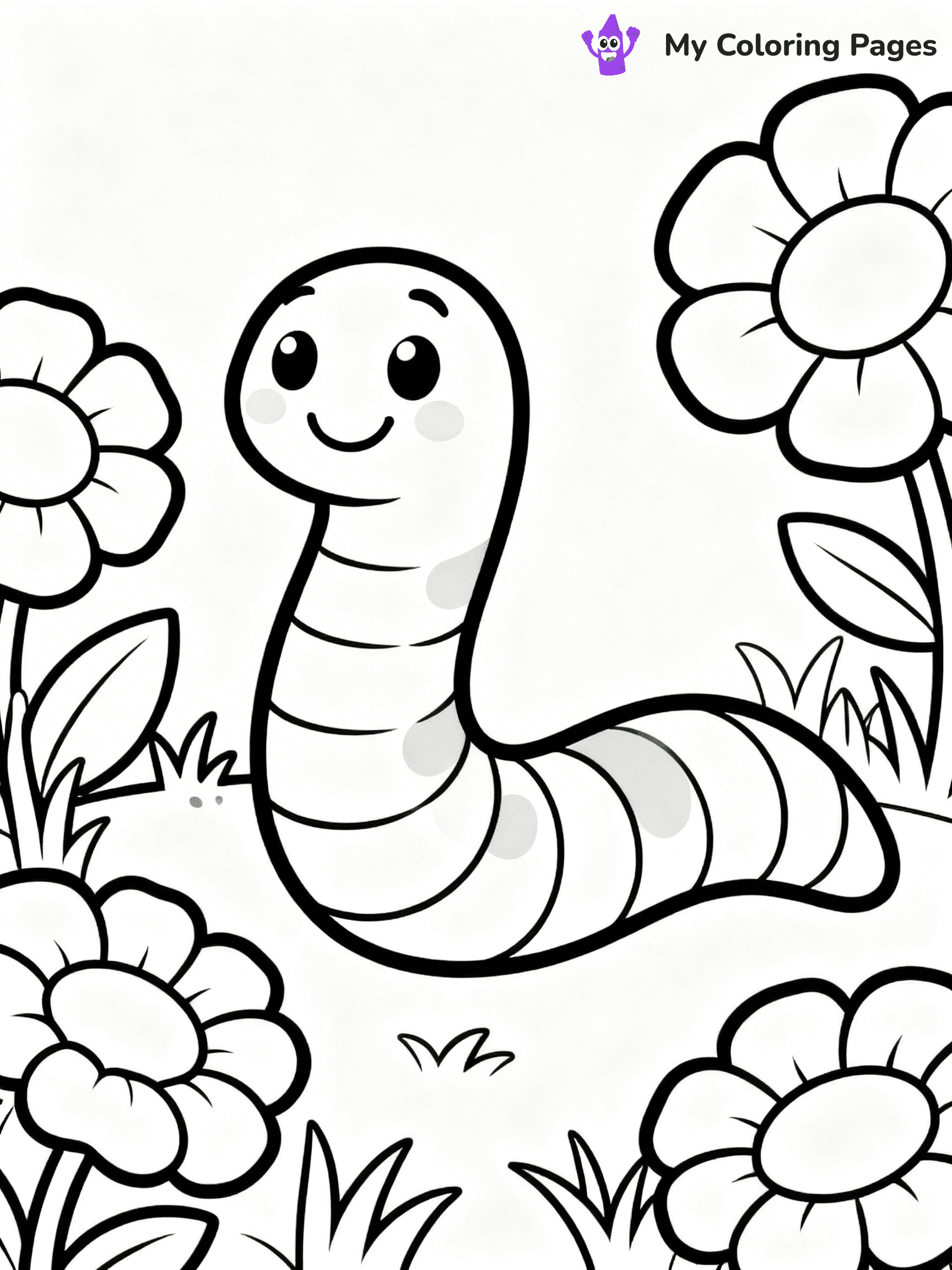 Worm Coloring Pages - 28