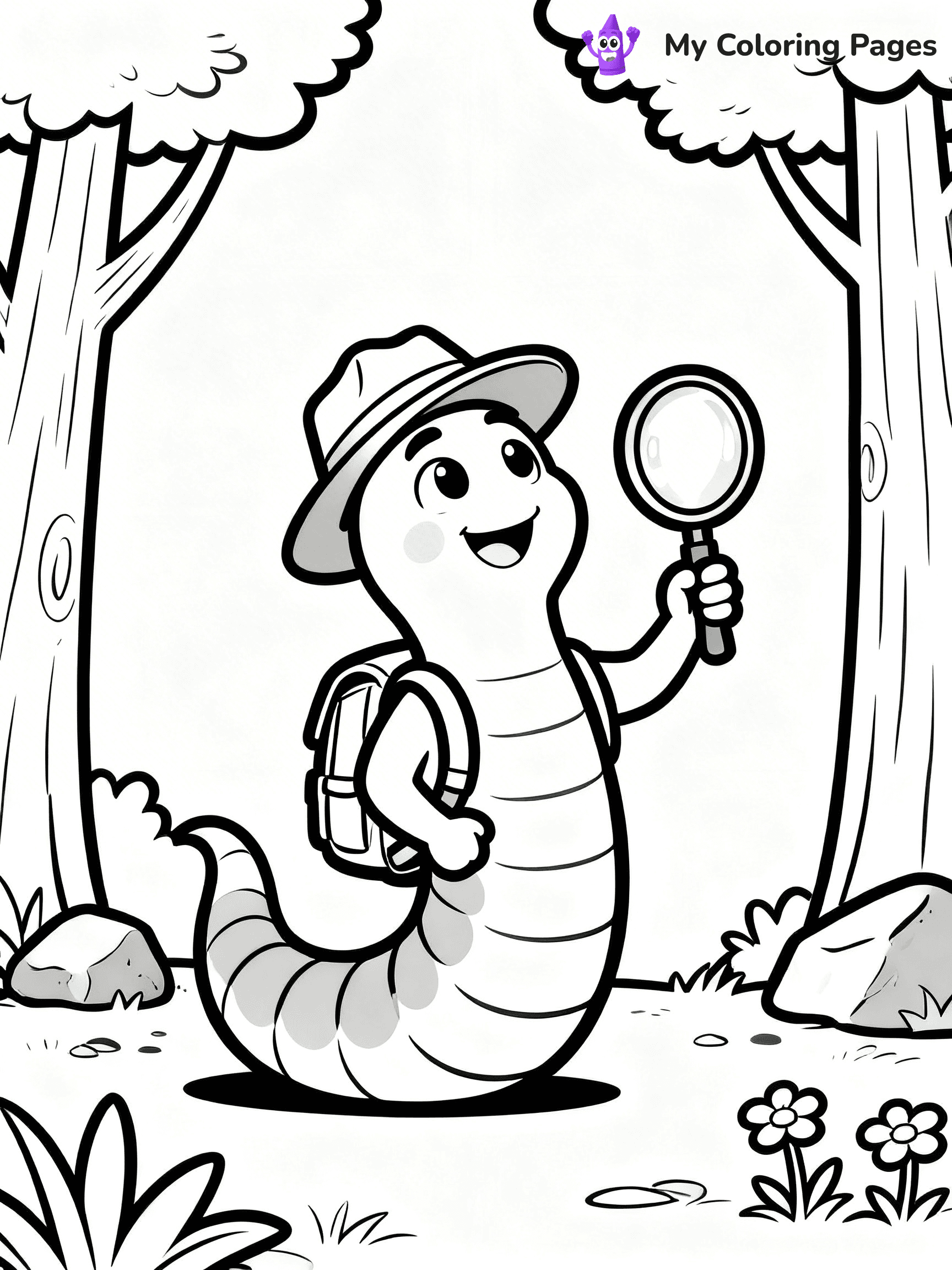 Worm Coloring Pages - 25