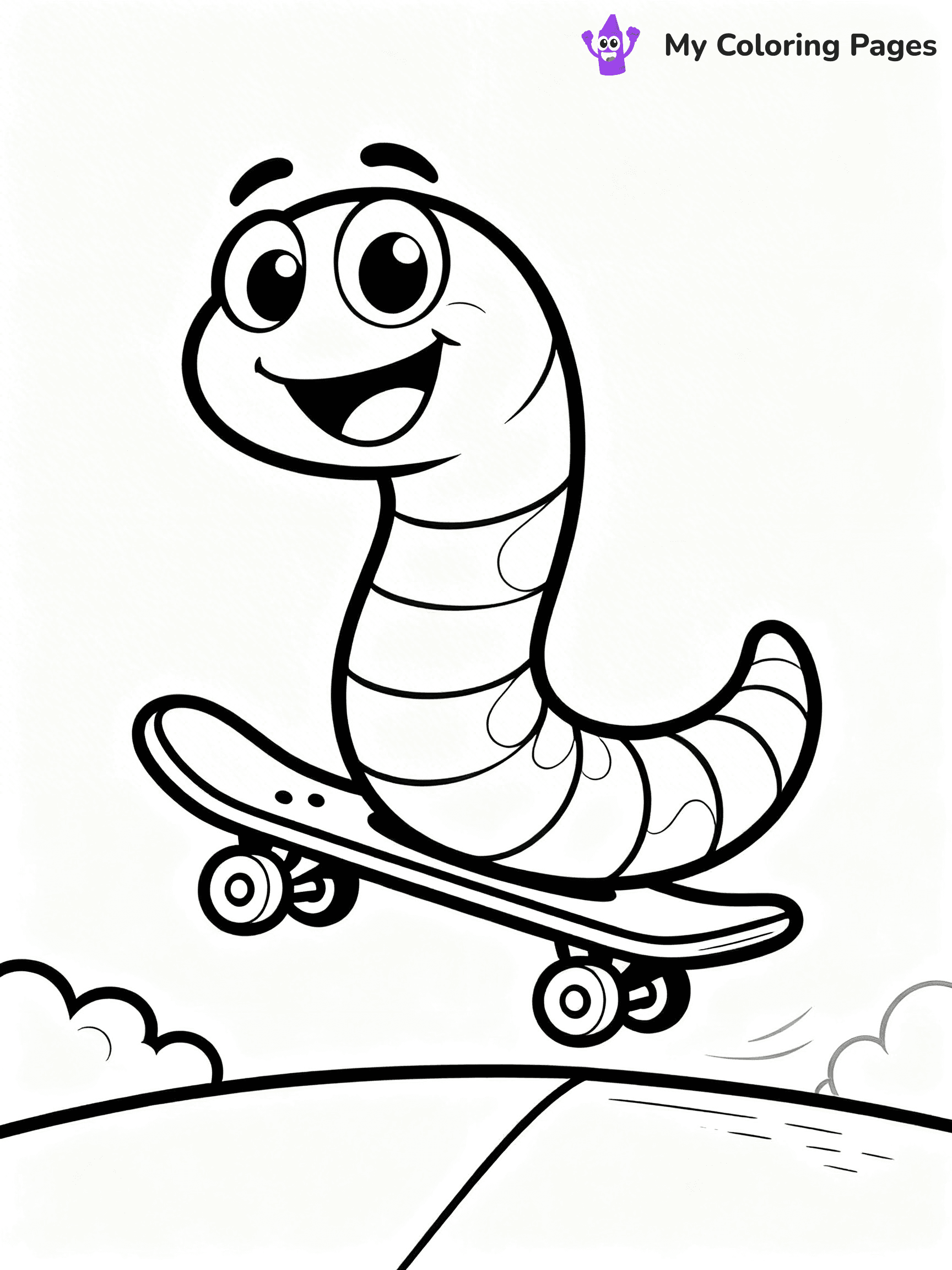 Worm Coloring Pages - 21