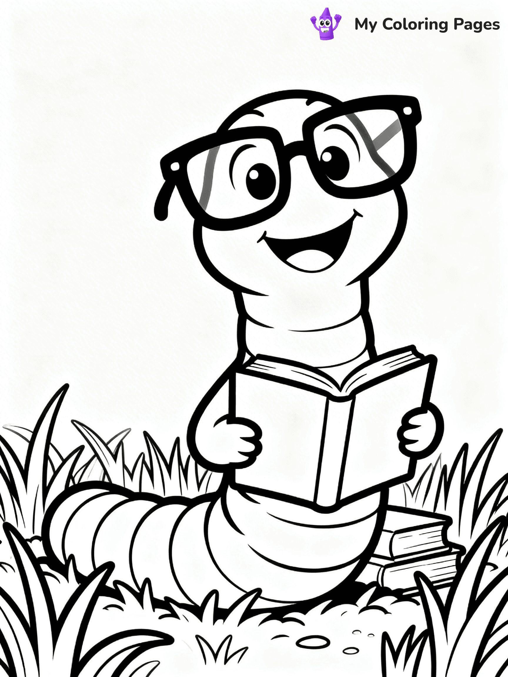 Worm Coloring Pages - 12