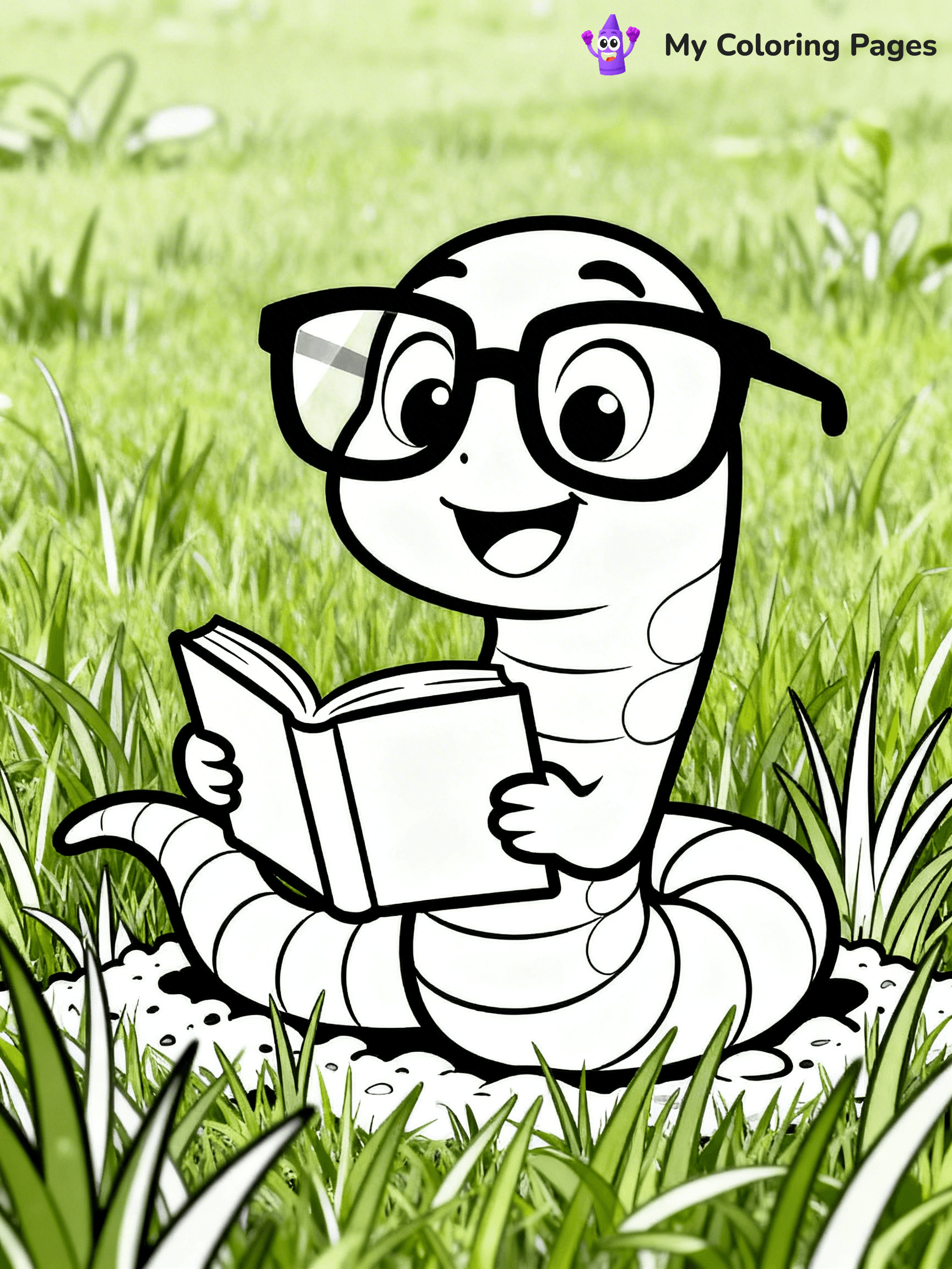Worm Coloring Pages - 11