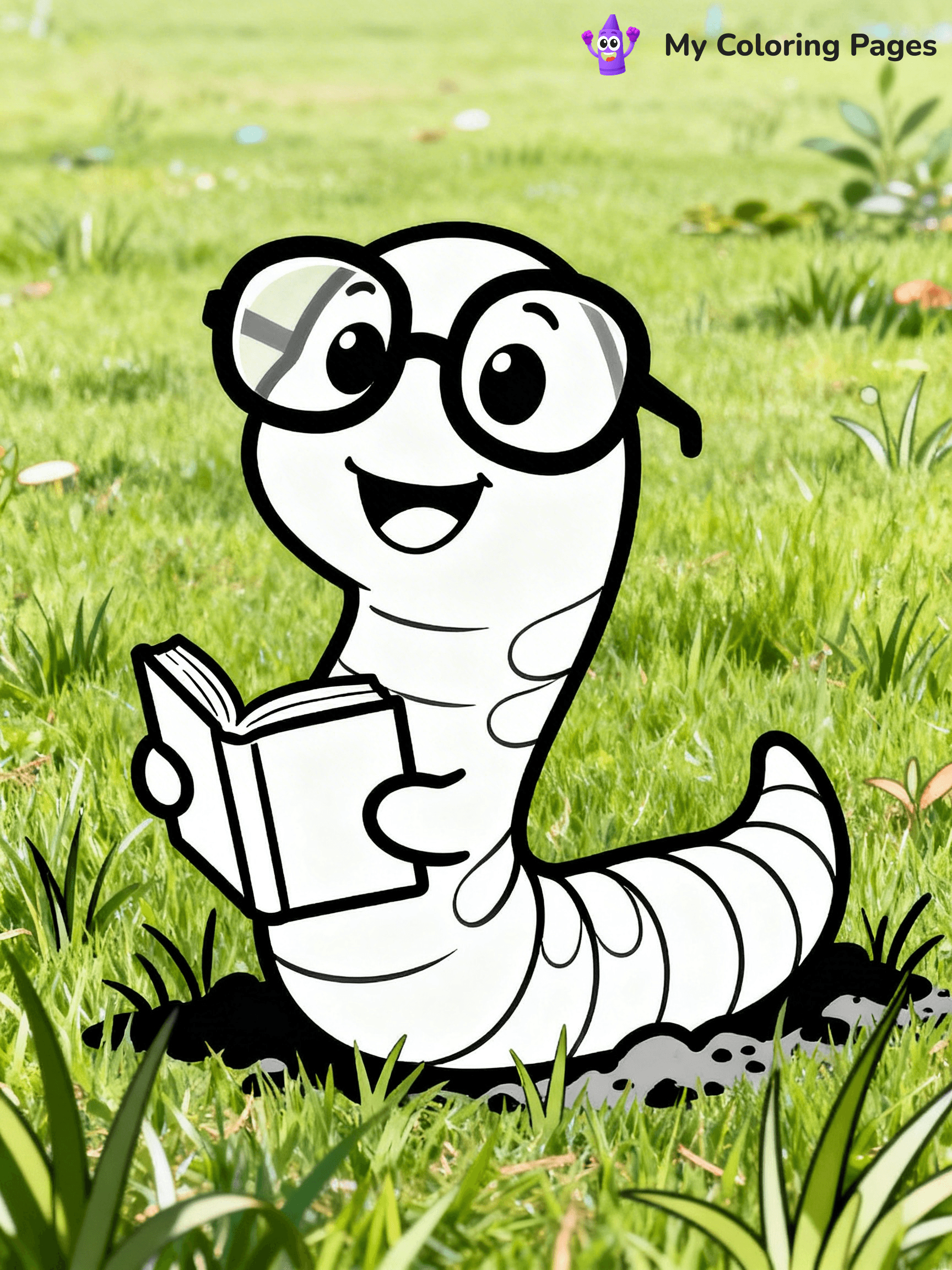 Worm Coloring Pages - 6