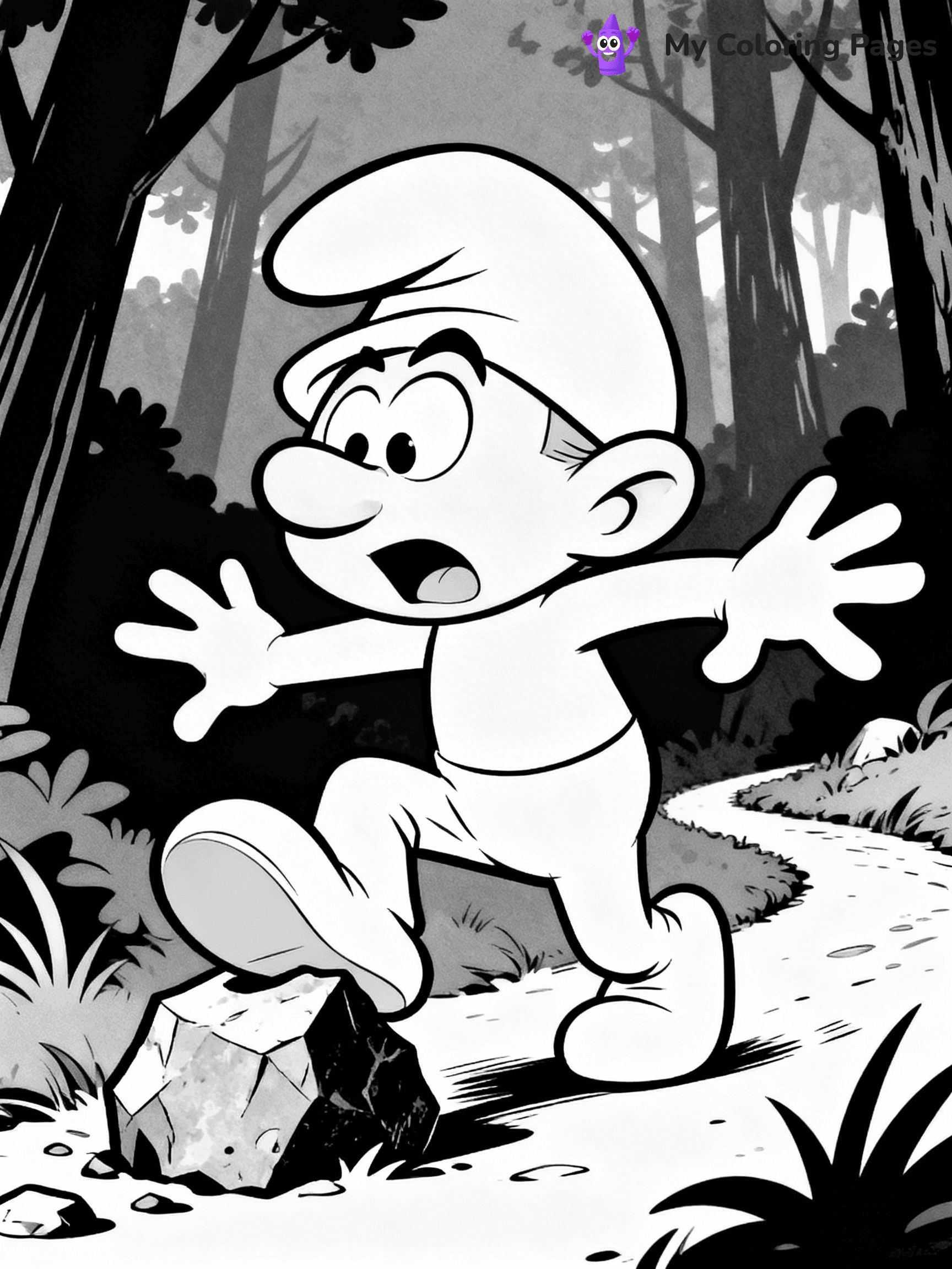 Smurf Coloring Pages - 26