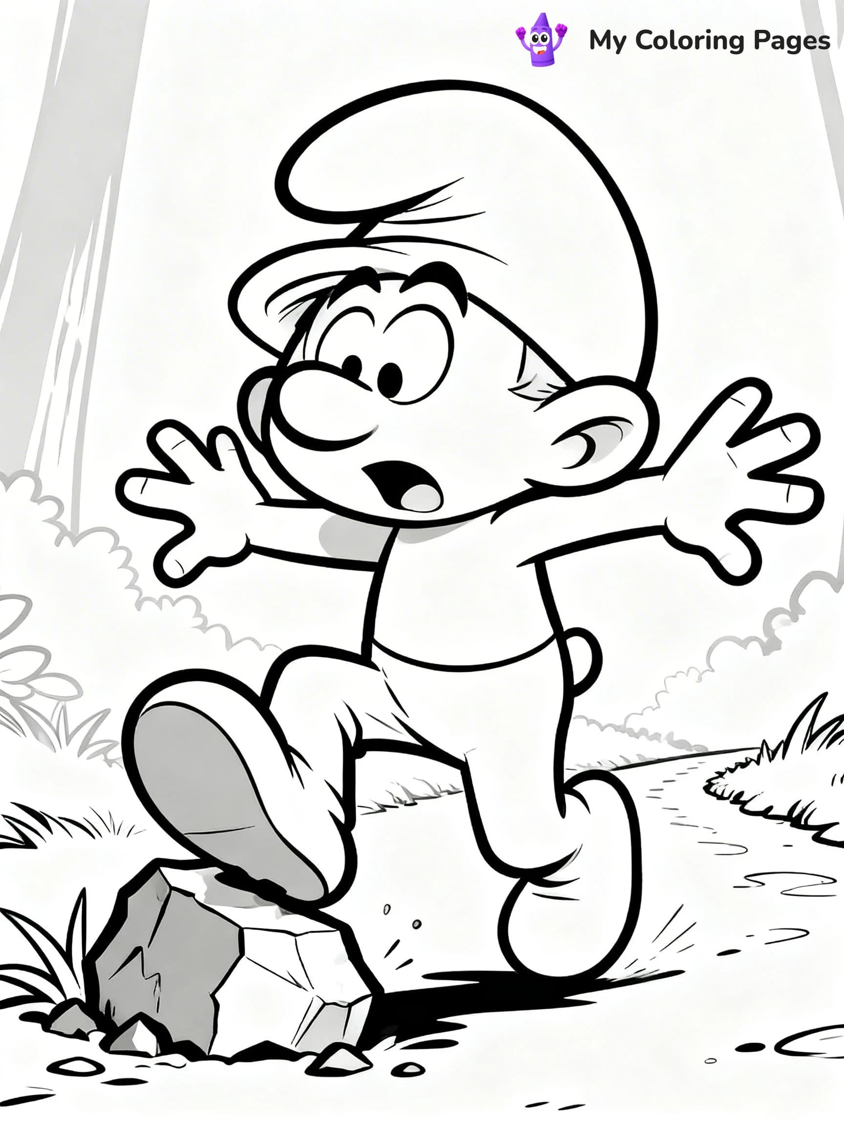 Smurf Coloring Pages - 24
