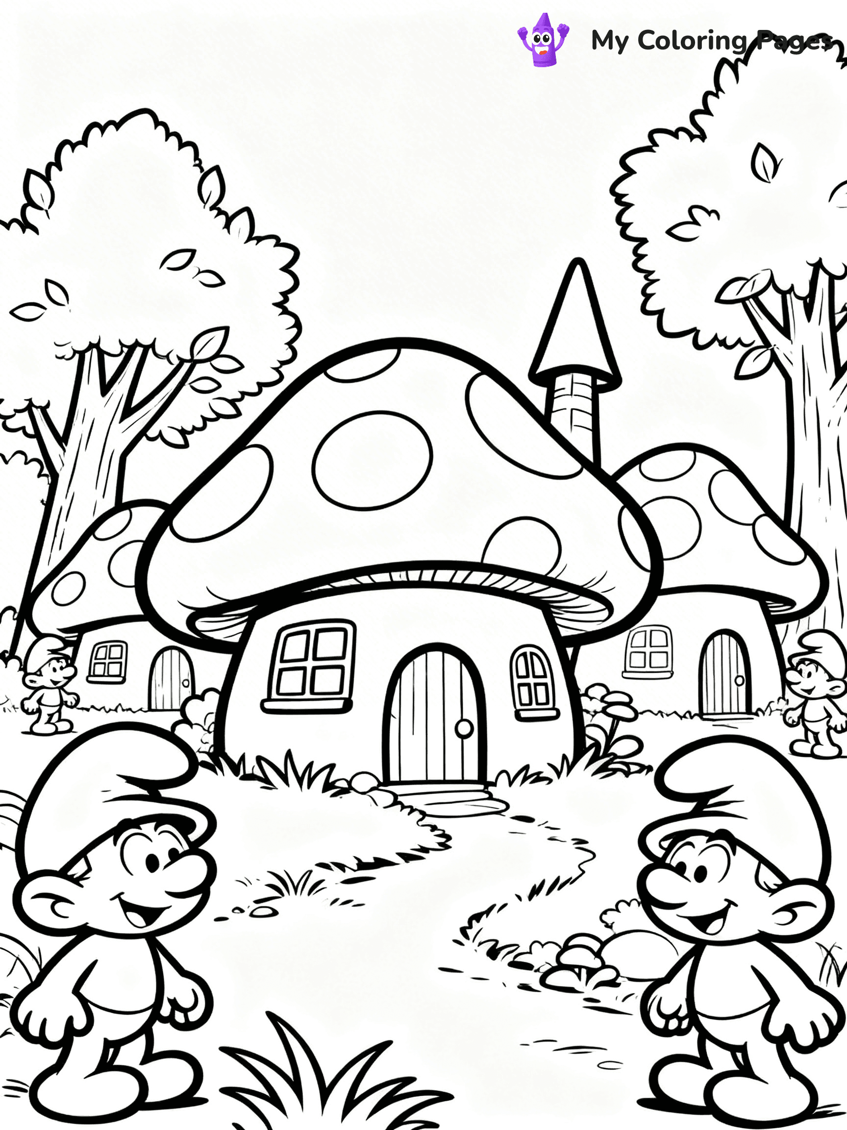 Smurf Coloring Pages - 11