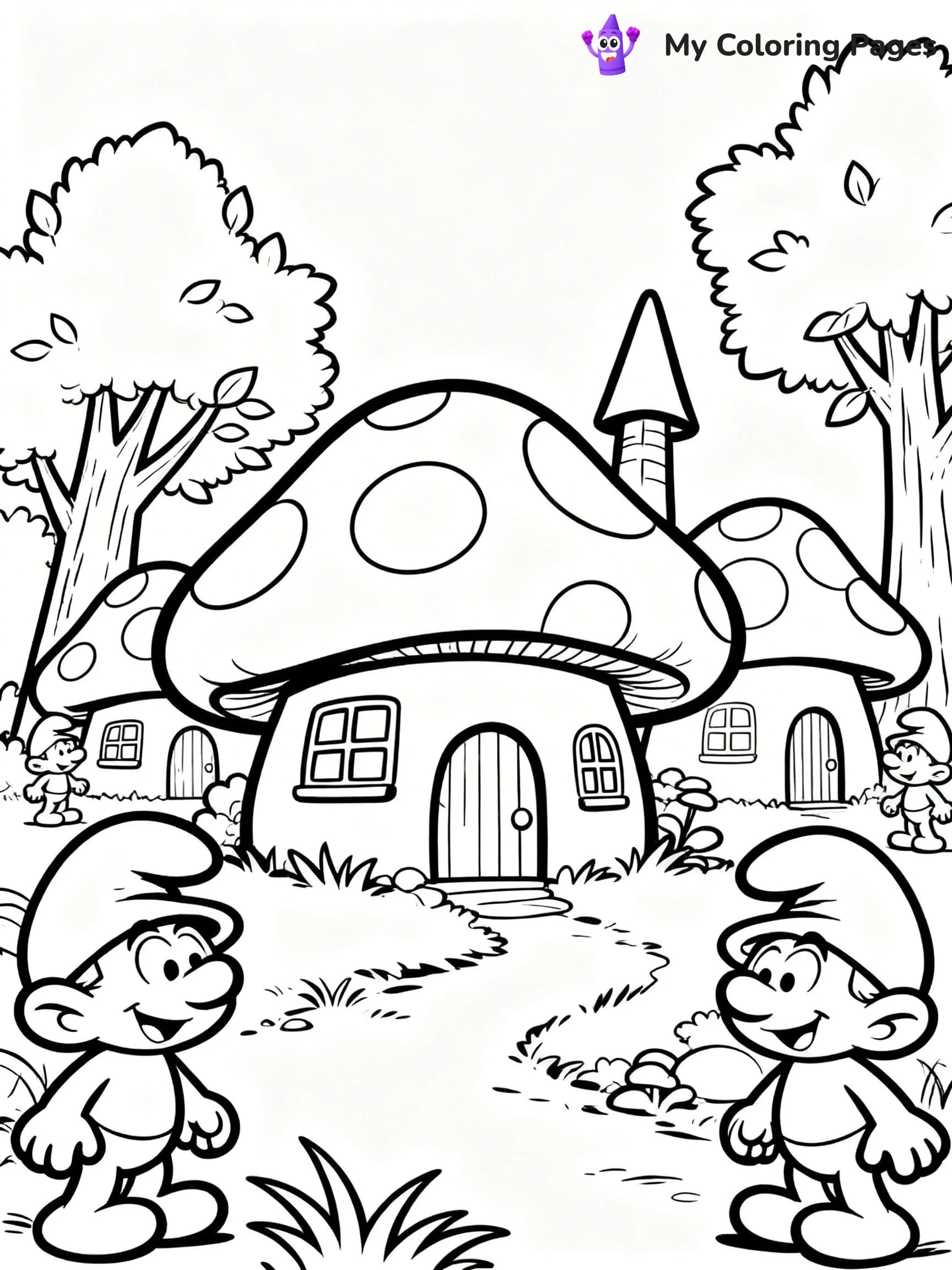 Smurf Coloring Pages - 11