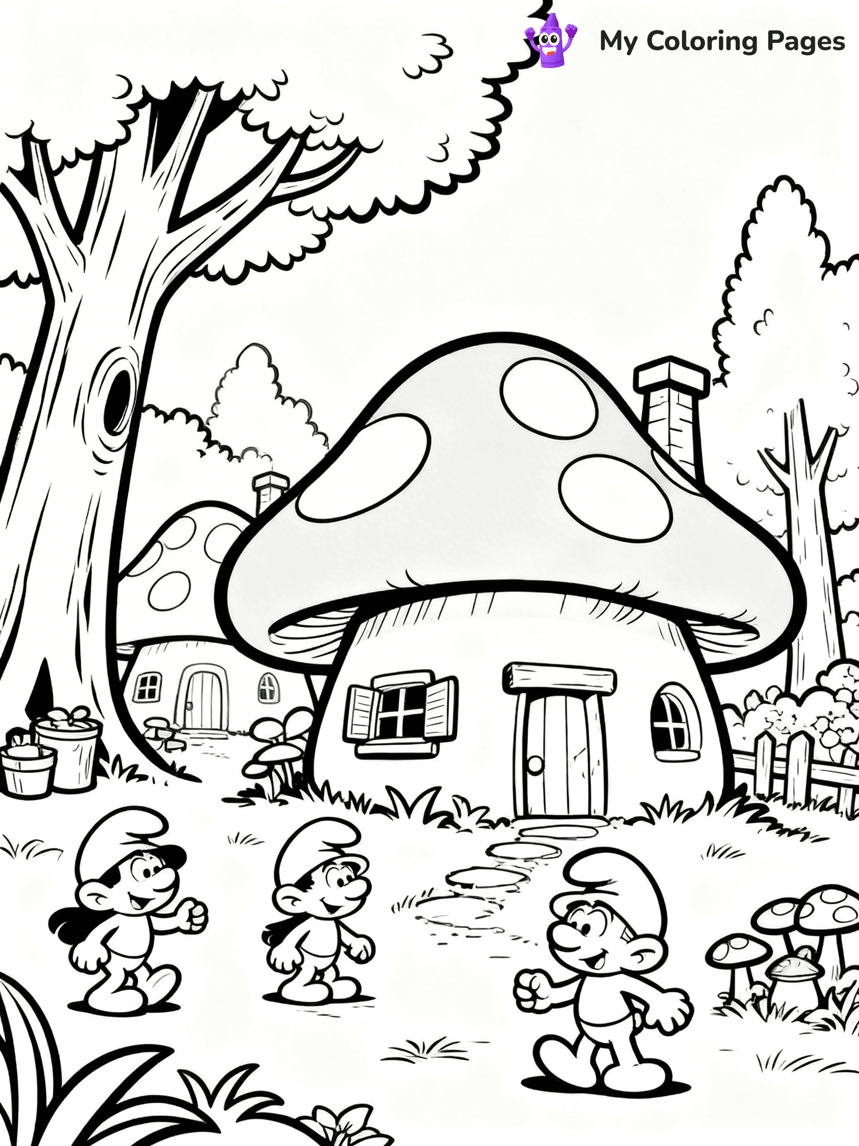 Smurf Coloring Pages - 10