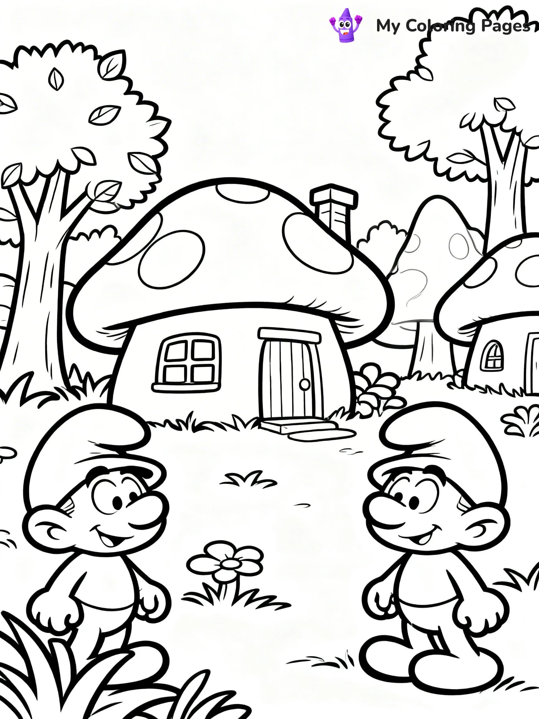 Smurf Coloring Pages - 8
