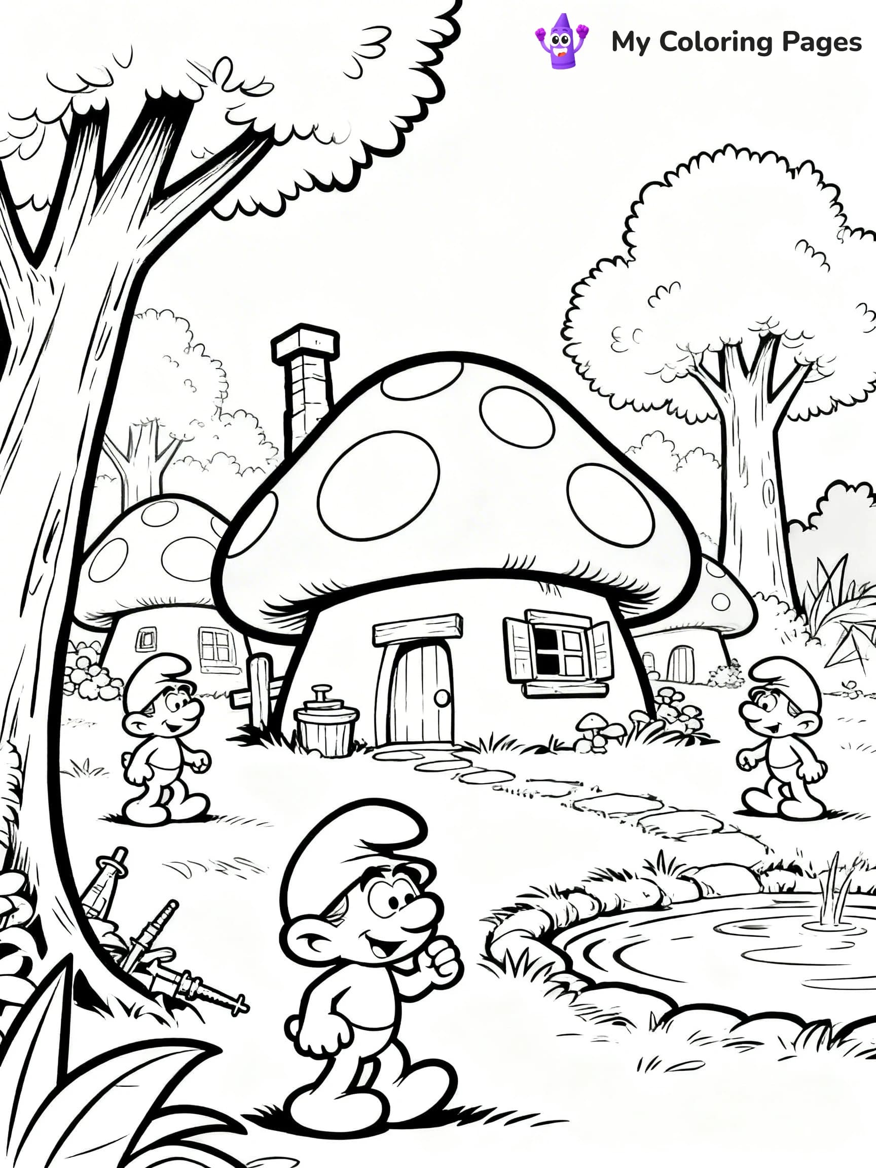 Smurf Coloring Pages - 7