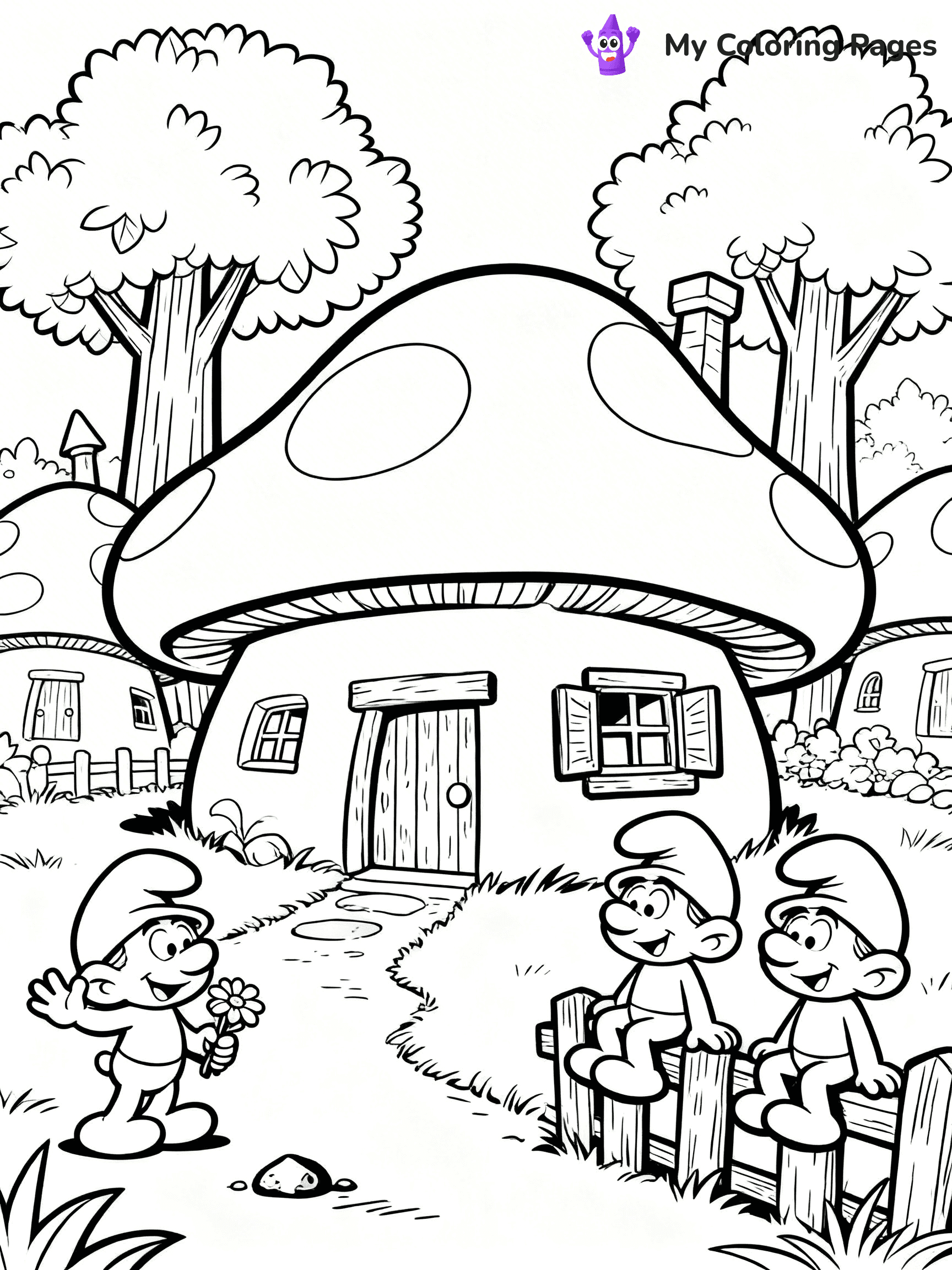Smurf Coloring Pages - 6