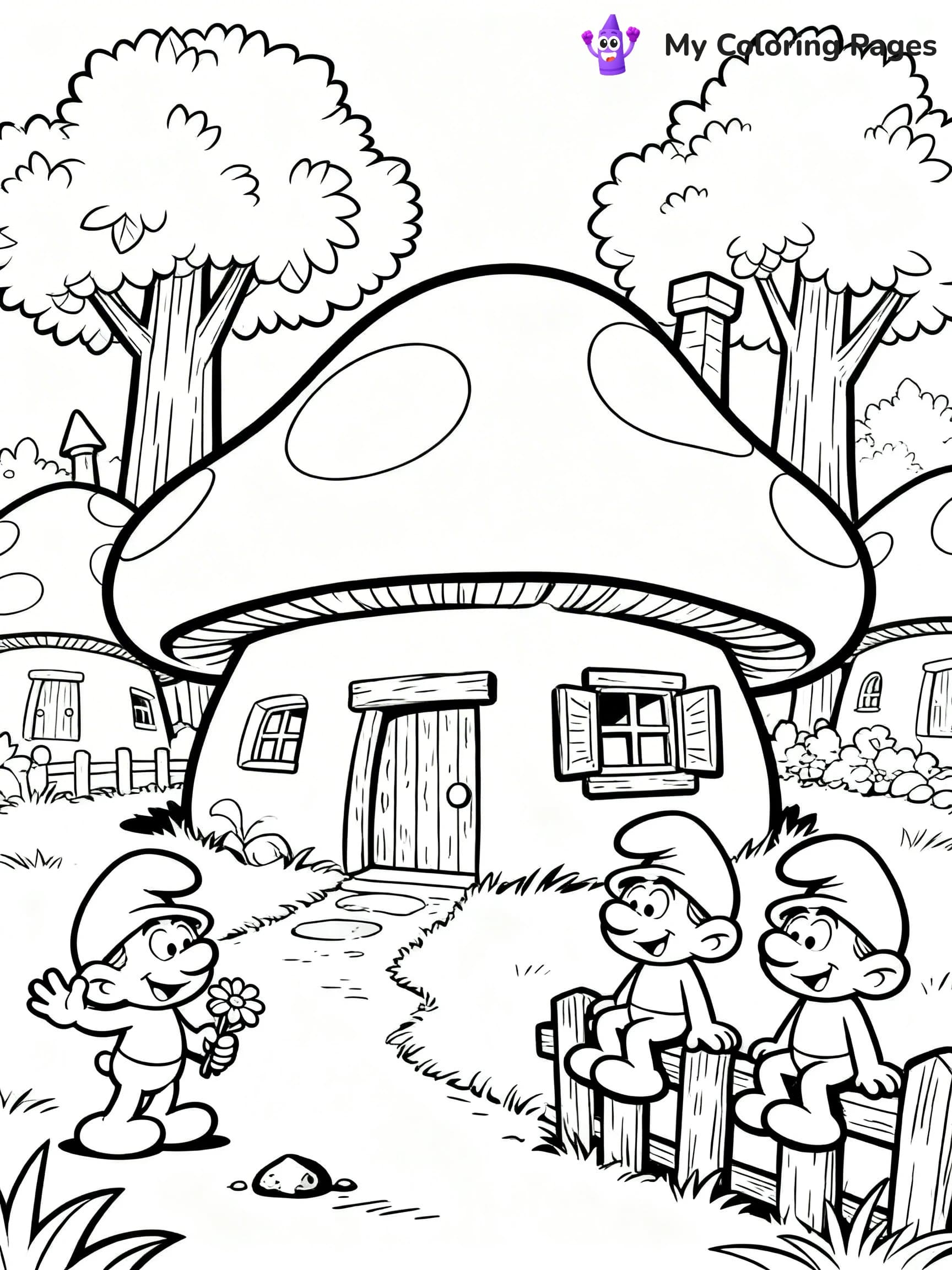 Smurf Coloring Pages - 6