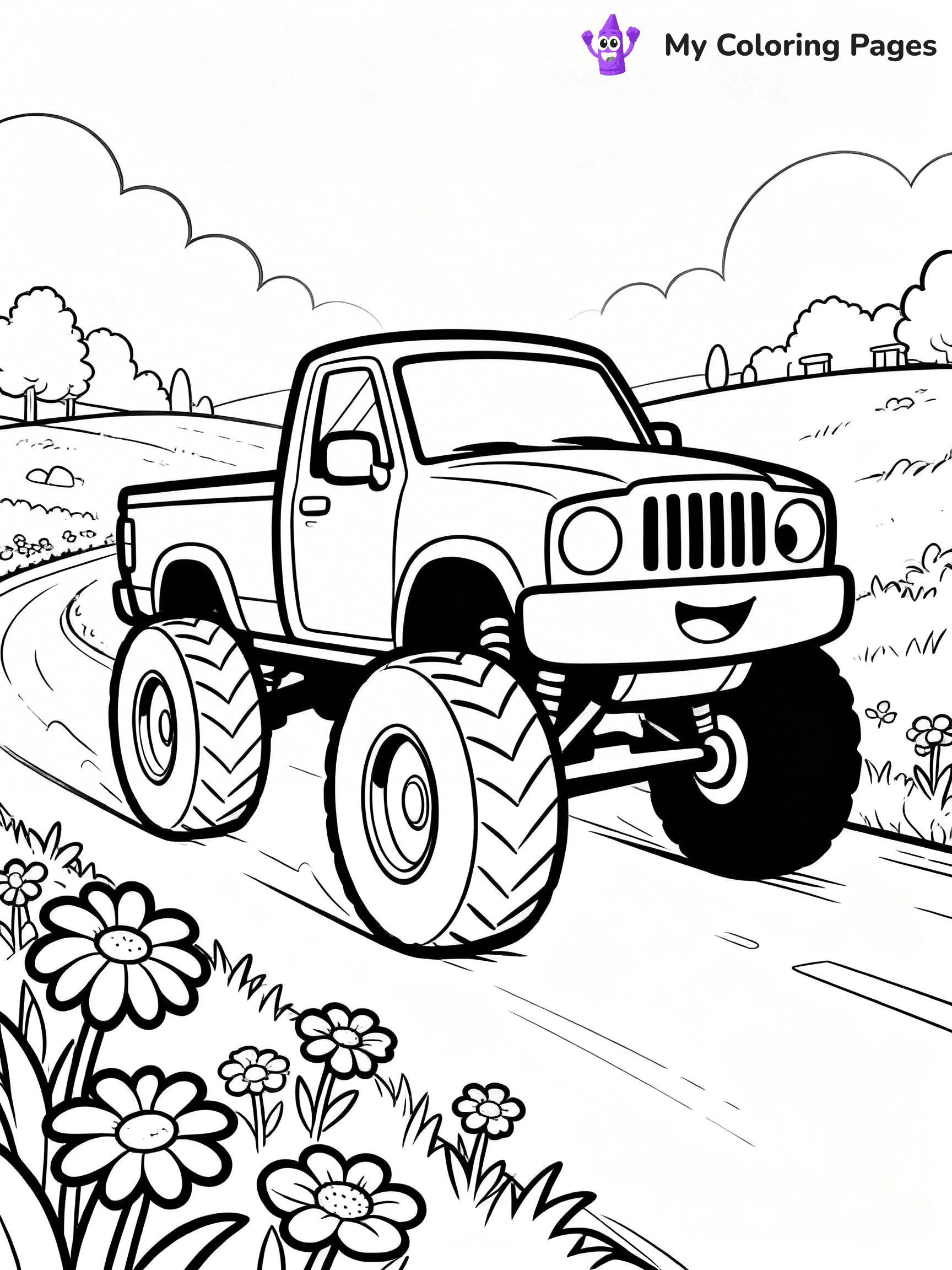 Pick Up Truck Coloring Pages - 49