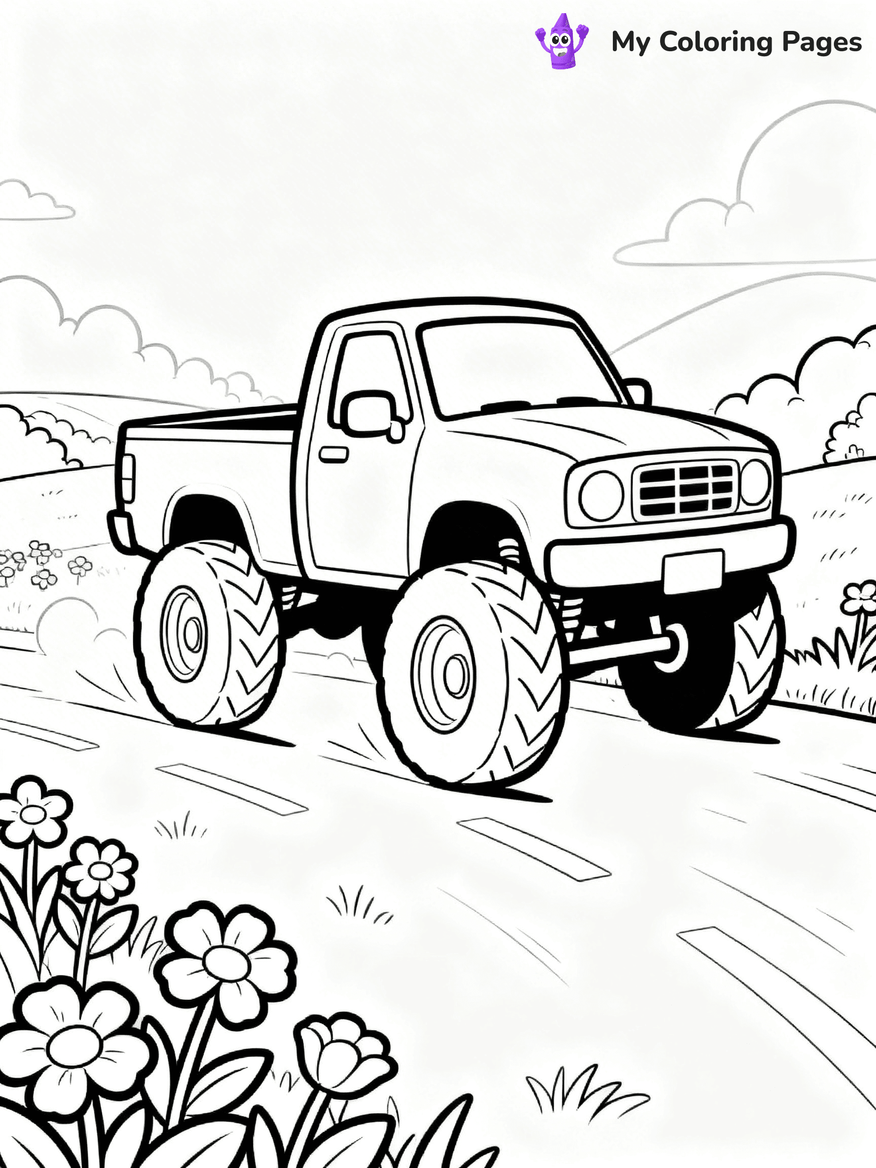 Pick Up Truck Coloring Pages - 48
