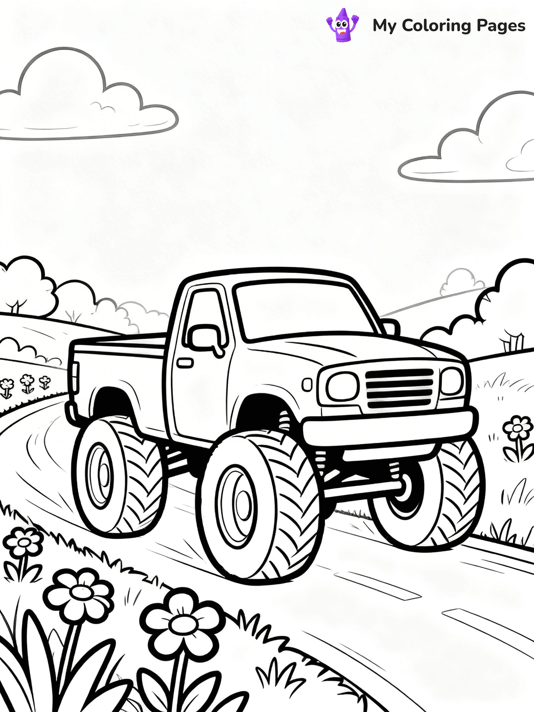 Pick Up Truck Coloring Pages - 46