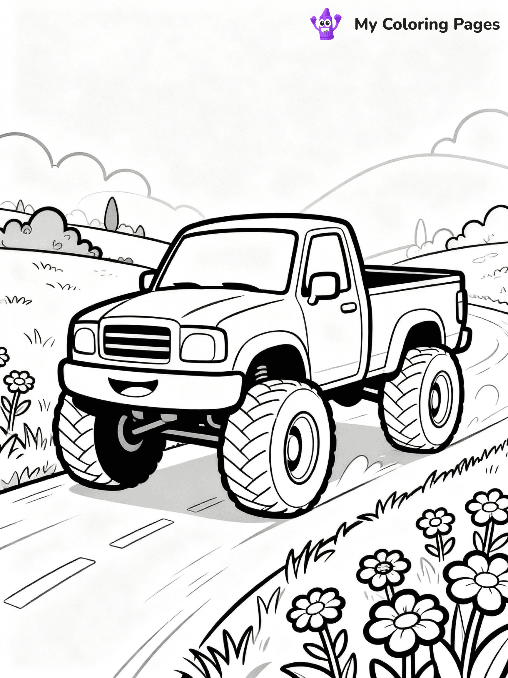 Pick Up Truck Coloring Pages - 44