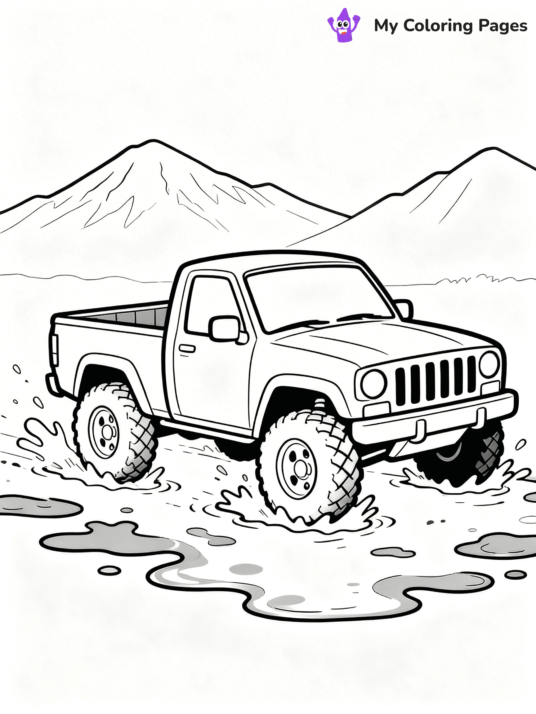 Pick Up Truck Coloring Pages - 38