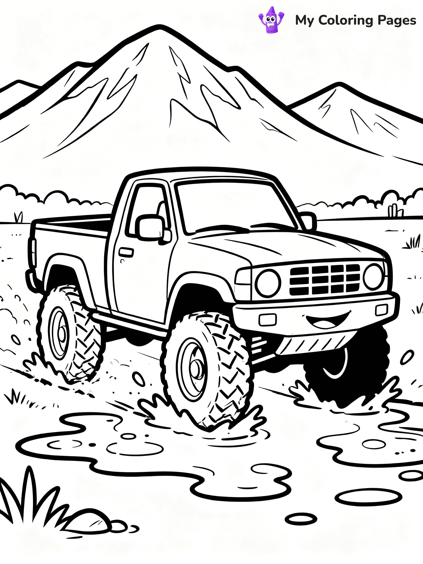 Pick Up Truck Coloring Pages - 36