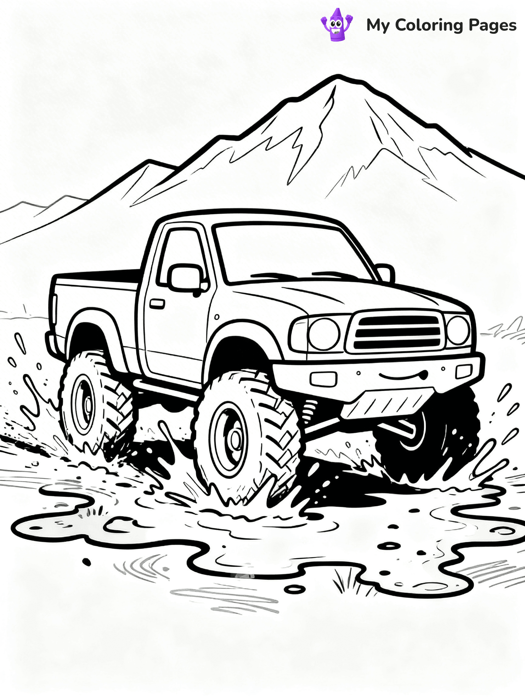 Pick Up Truck Coloring Pages - 34