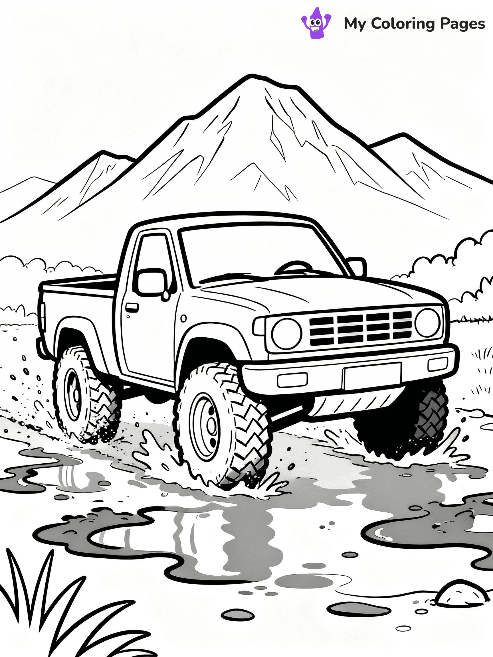 Pick Up Truck Coloring Pages - 32