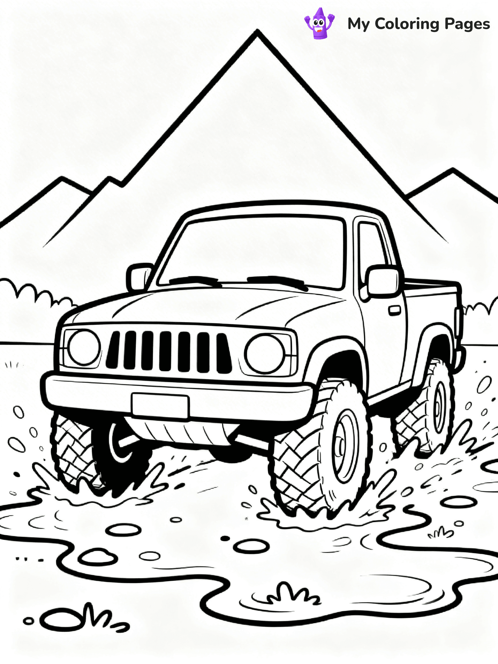Pick Up Truck Coloring Pages - 30