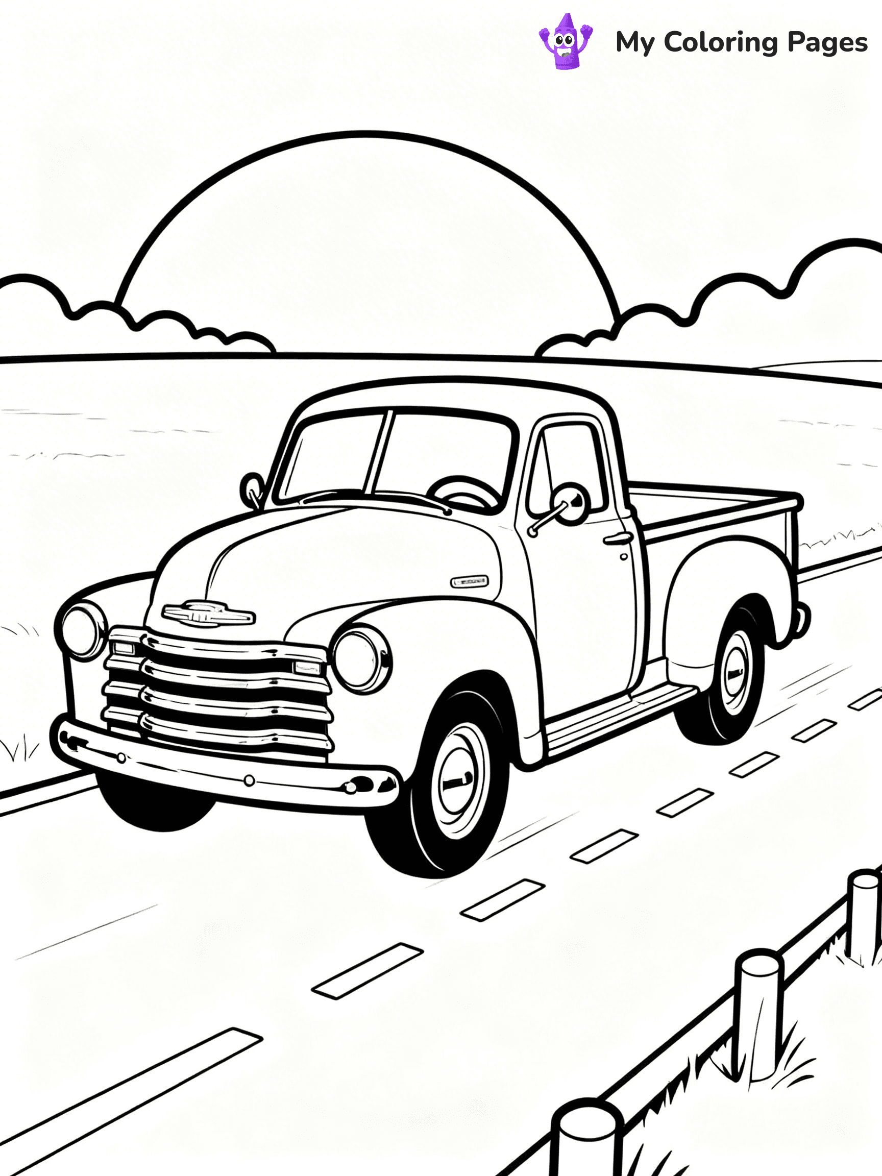 Pick Up Truck Coloring Pages - 6