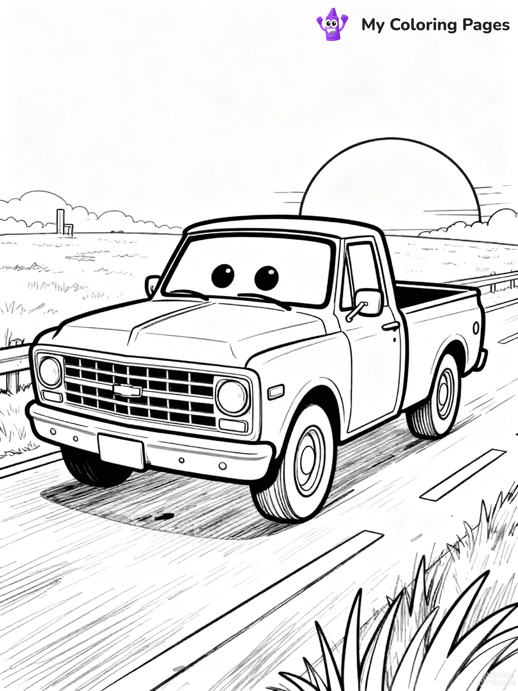 Pick Up Truck Coloring Pages - 3