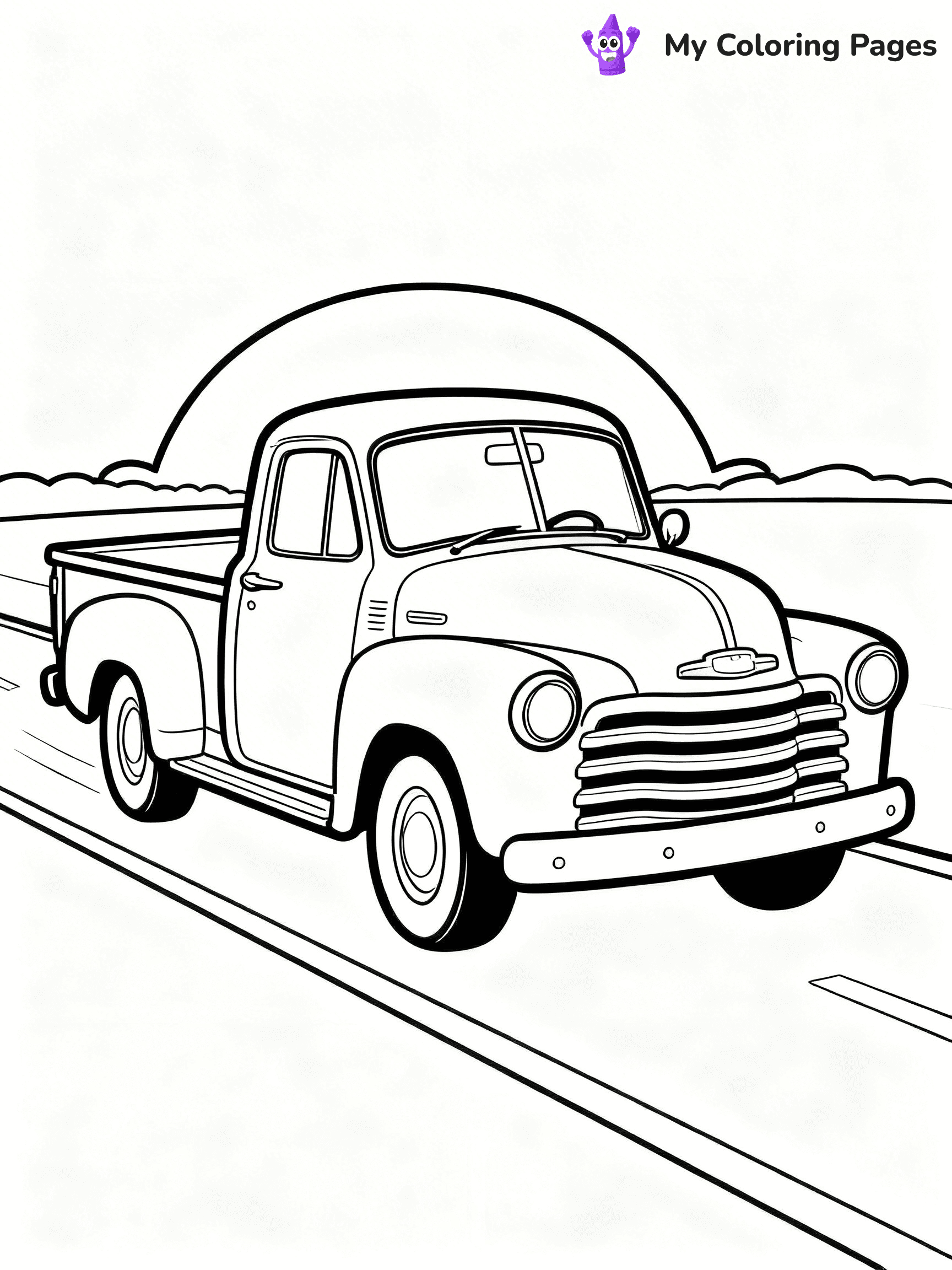 Pick Up Truck Coloring Pages - 1