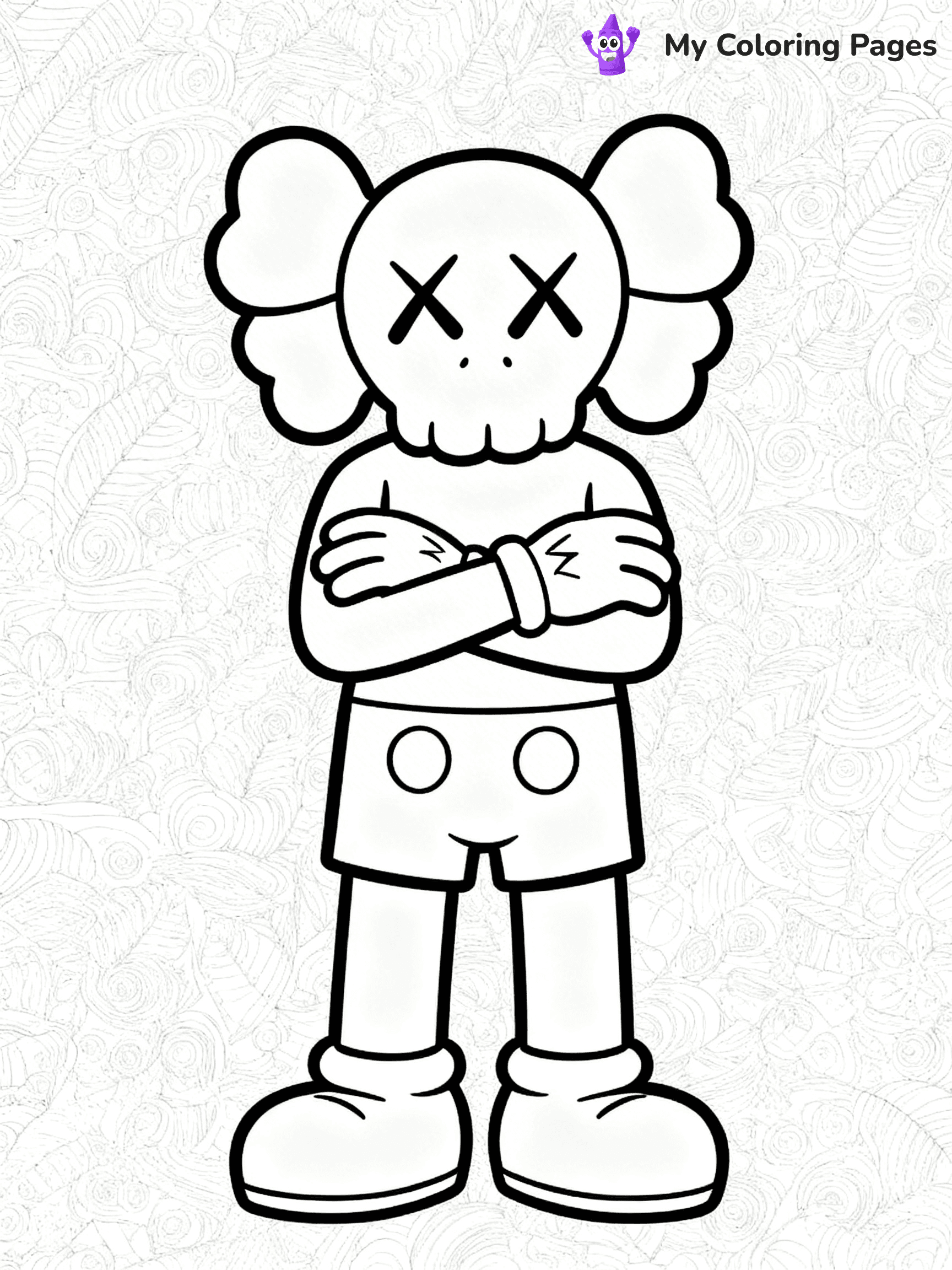Kaws Coloring Pages - 26
