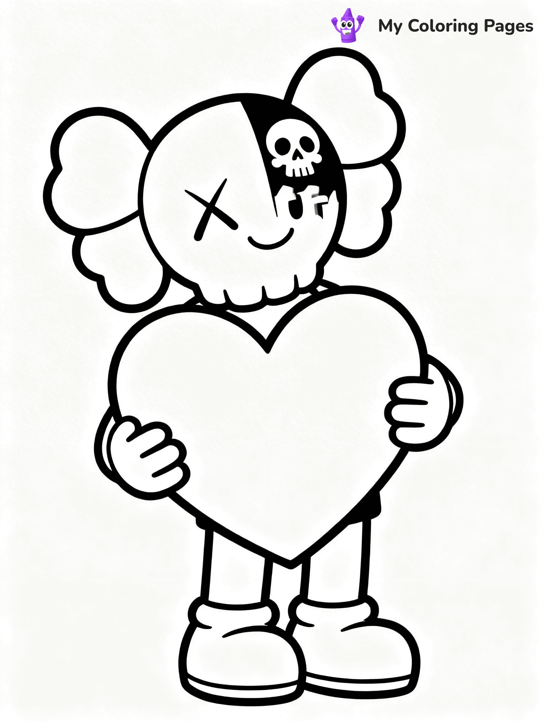 Kaws Coloring Pages - 22