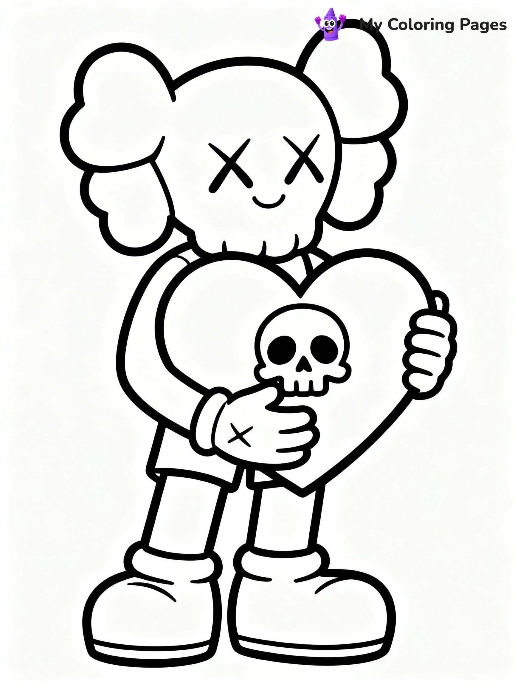 Kaws Coloring Pages - 21