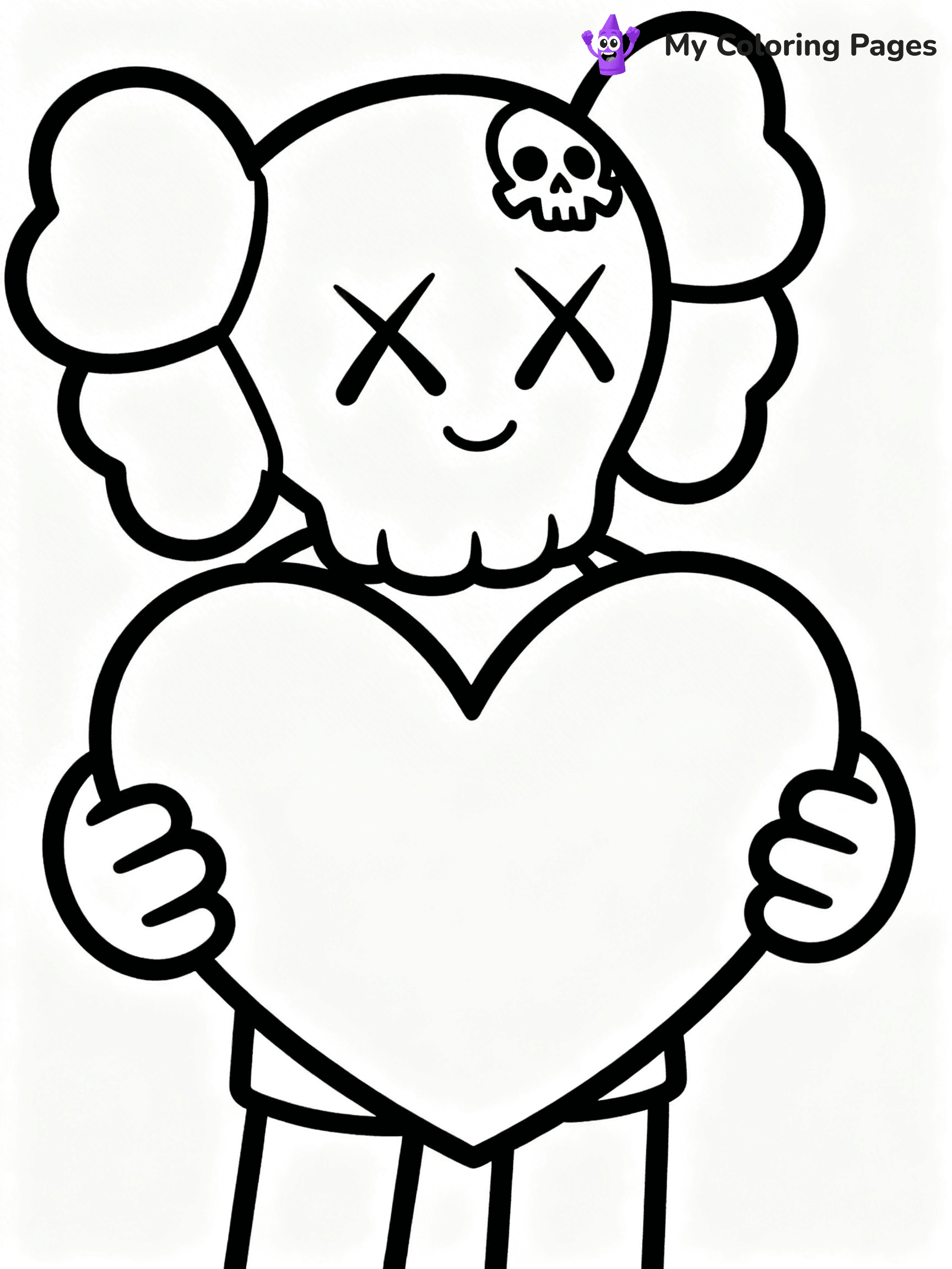 Kaws Coloring Pages - 20