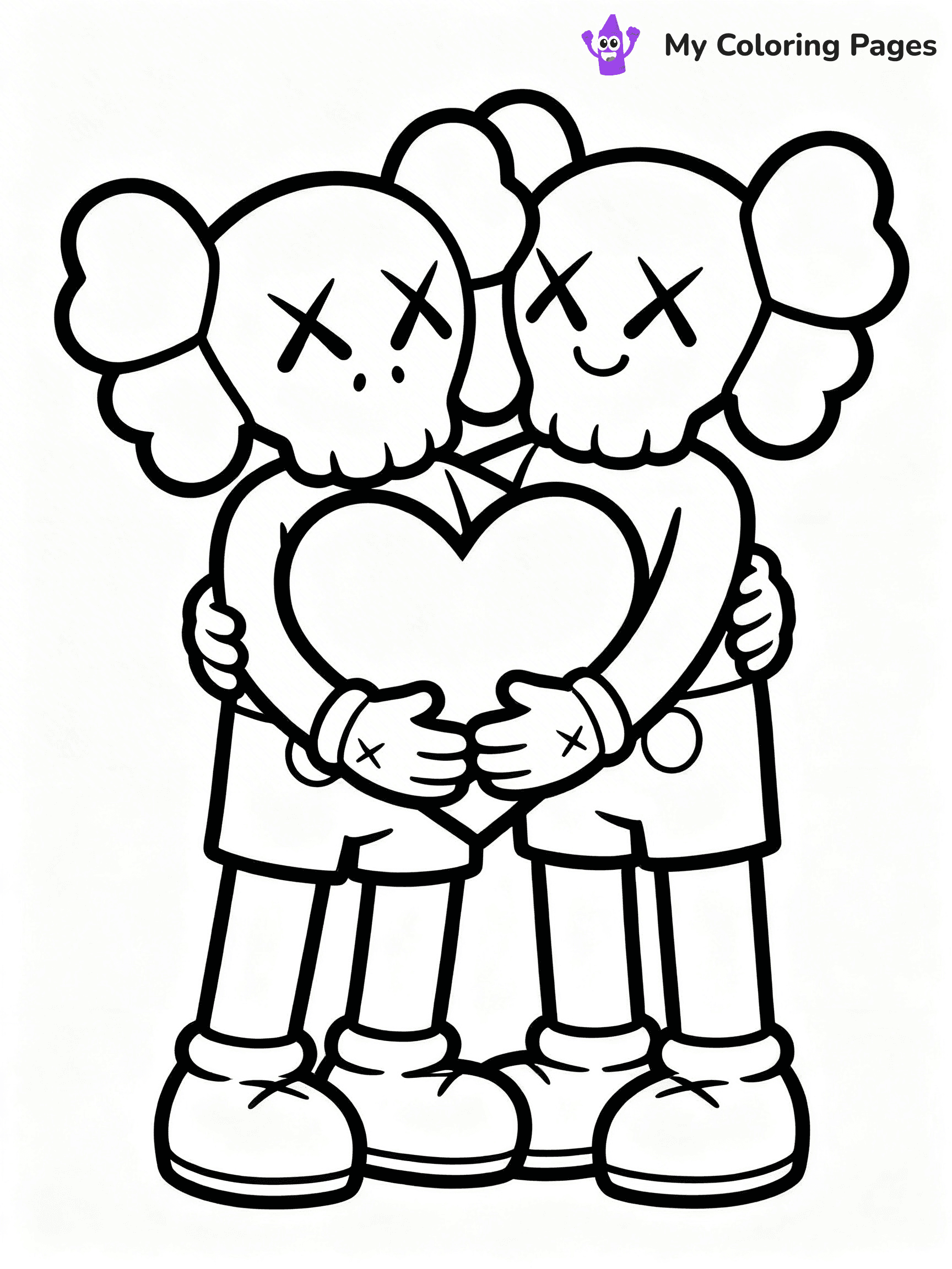 Kaws Coloring Pages - 19