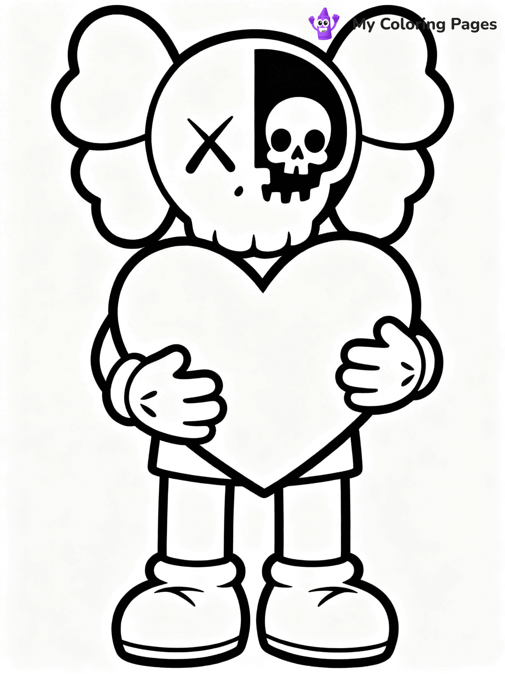 Kaws Coloring Pages - 18