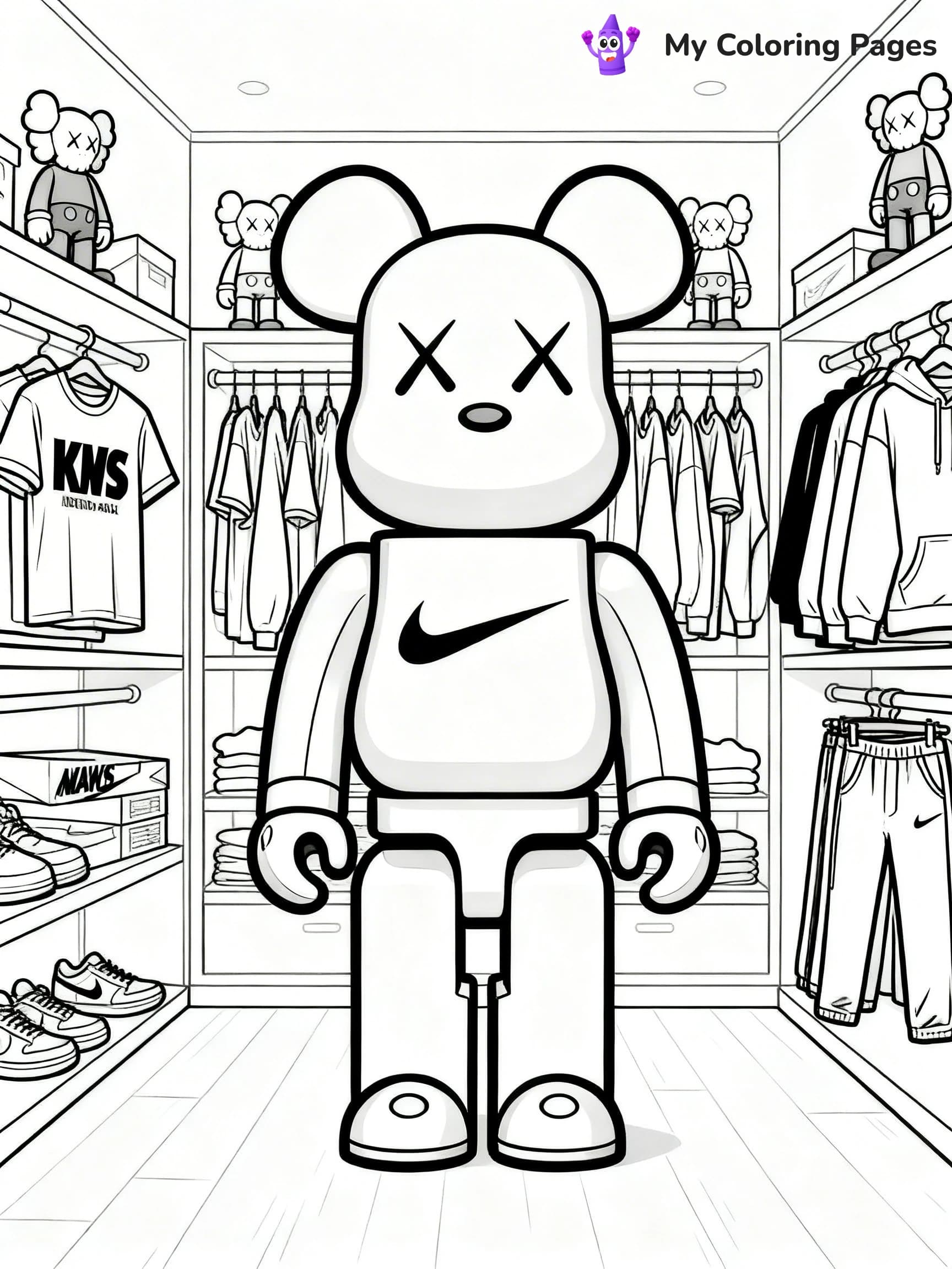 Kaws Coloring Pages - 16