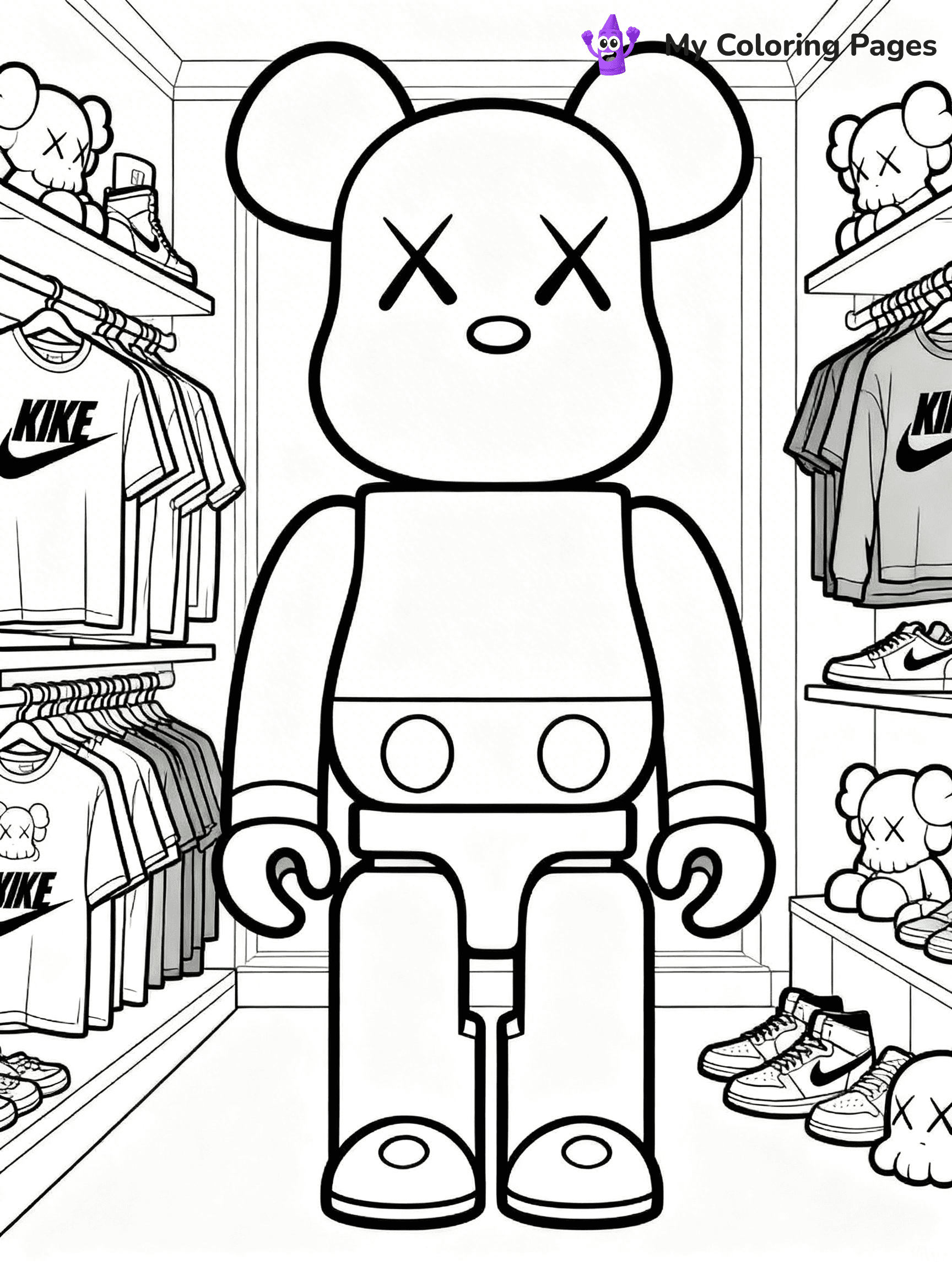 Kaws Coloring Pages - 15