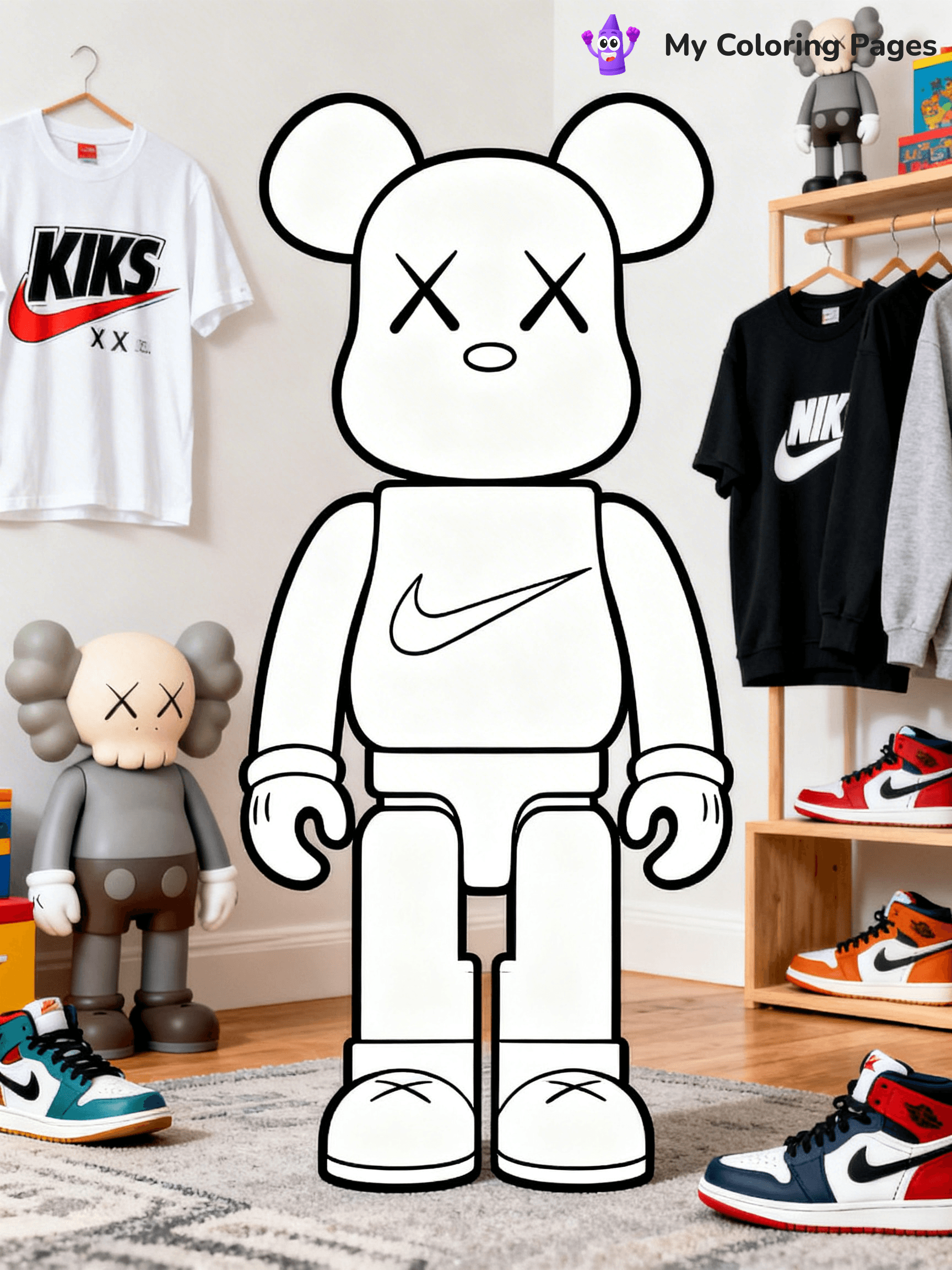 Kaws Coloring Pages - 14