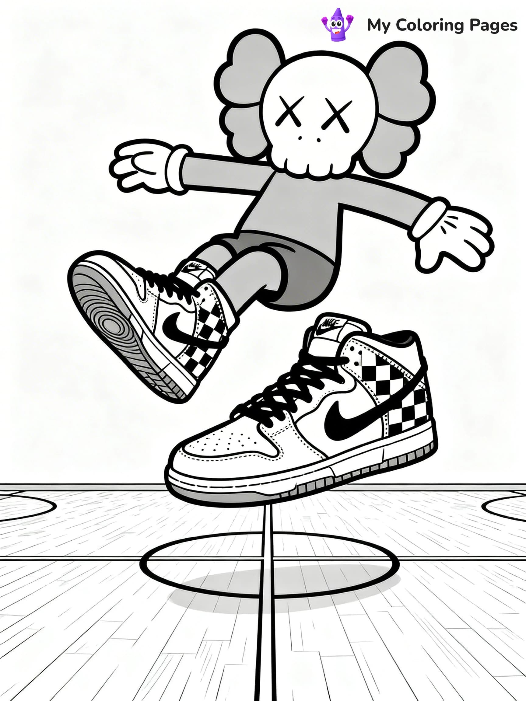 Kaws Coloring Pages - 12