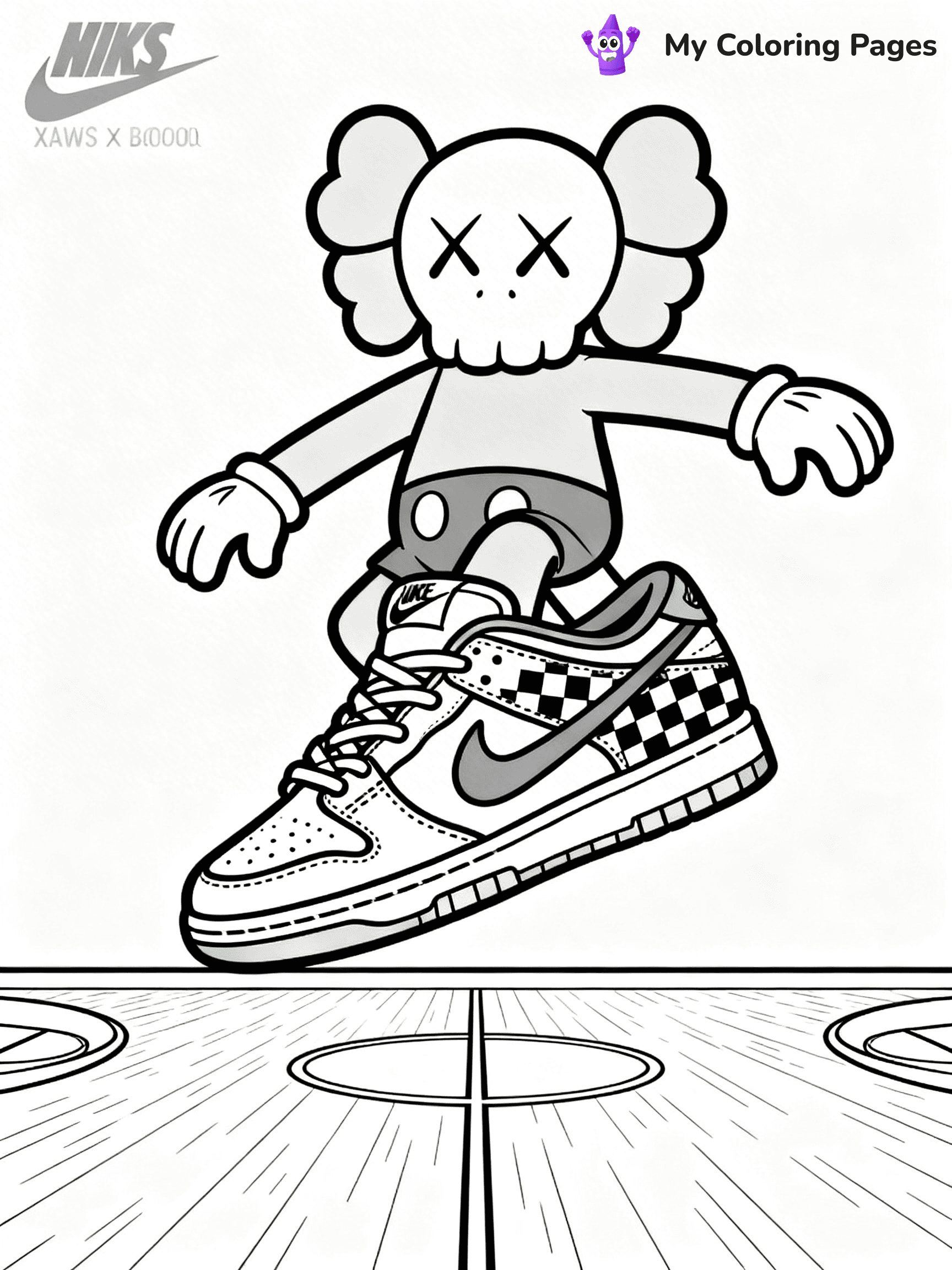 Kaws Coloring Pages - 11