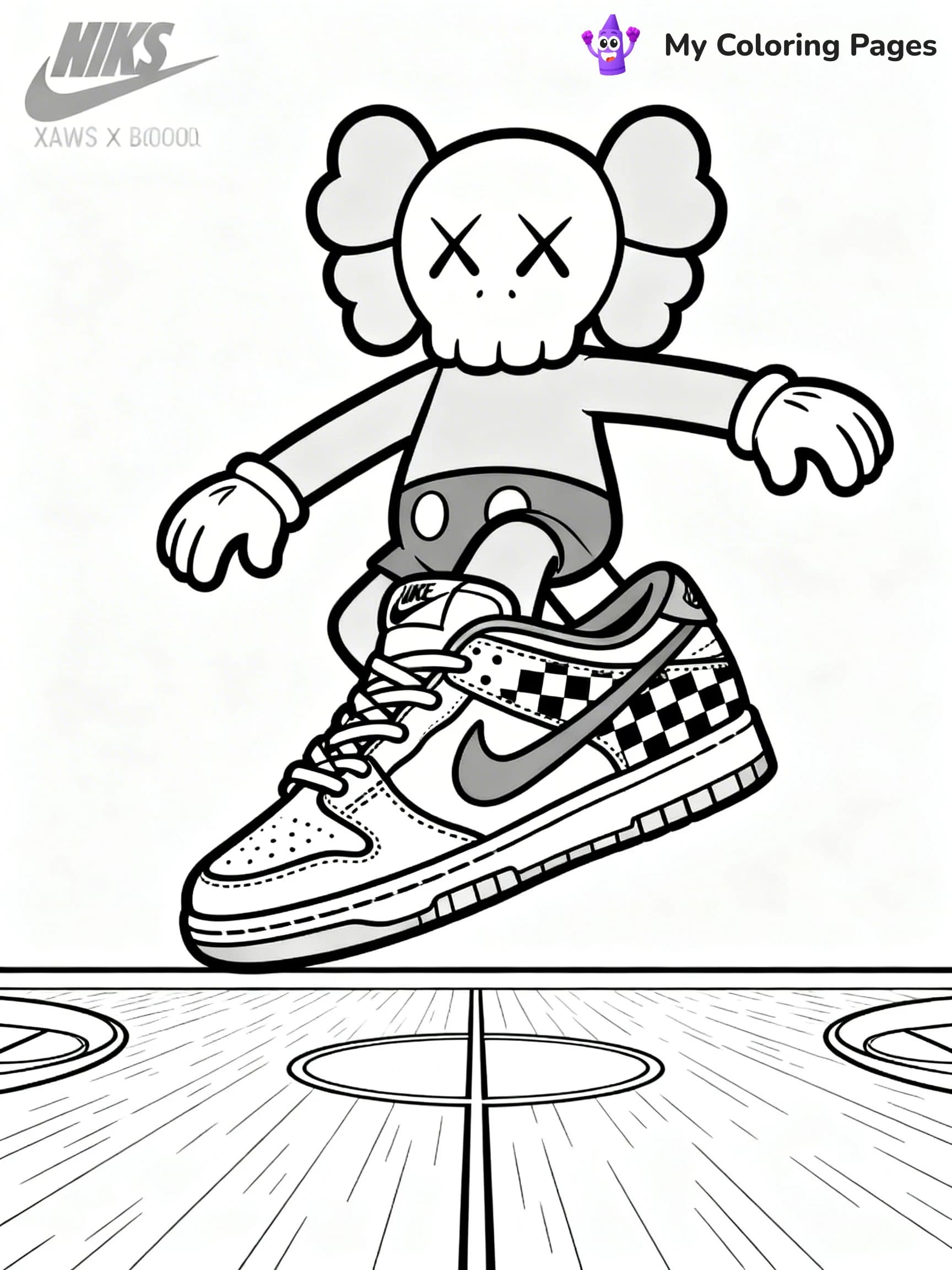 Kaws Coloring Pages - 11